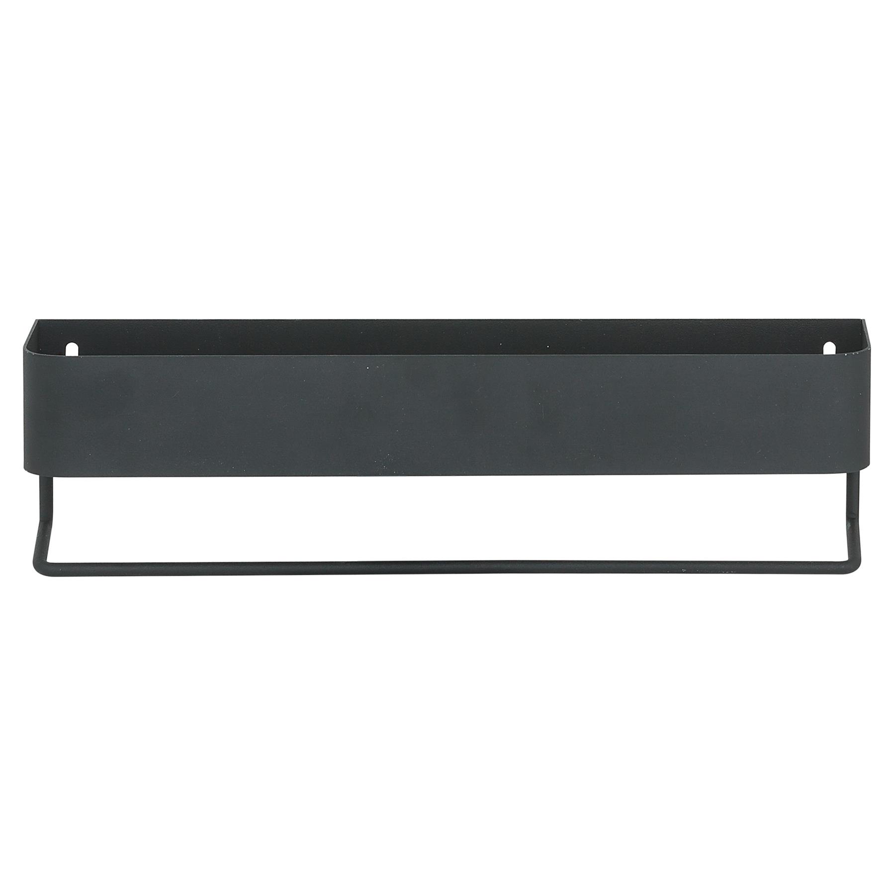 Sealskin Brix Wandrek met handdoekrek 35 cm - Zwart