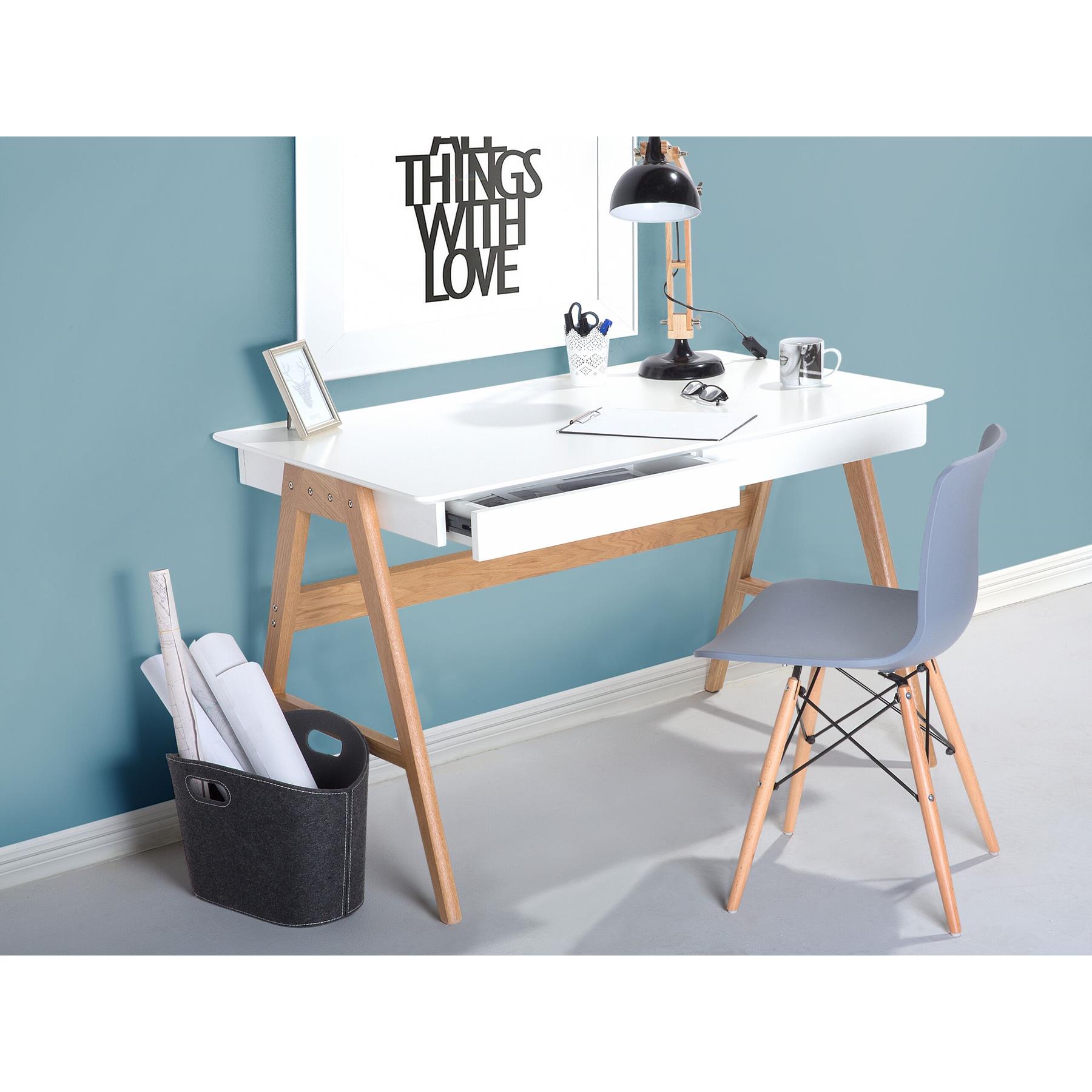 Beliani - SHESLAY - Bureau - Wit - MDF