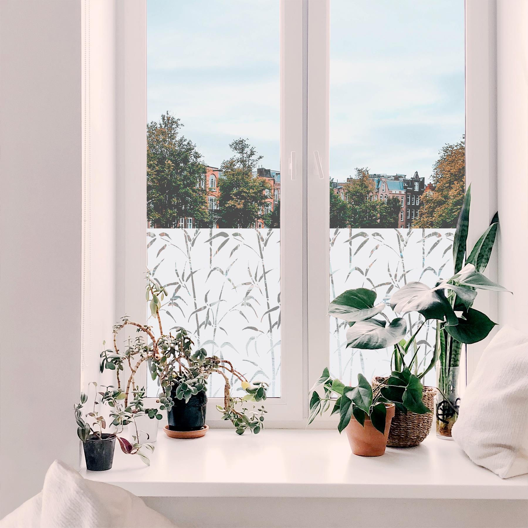 d-c-fix Bamboo Raamfolie - 67,5x200cm - Melkglas - Planten -
