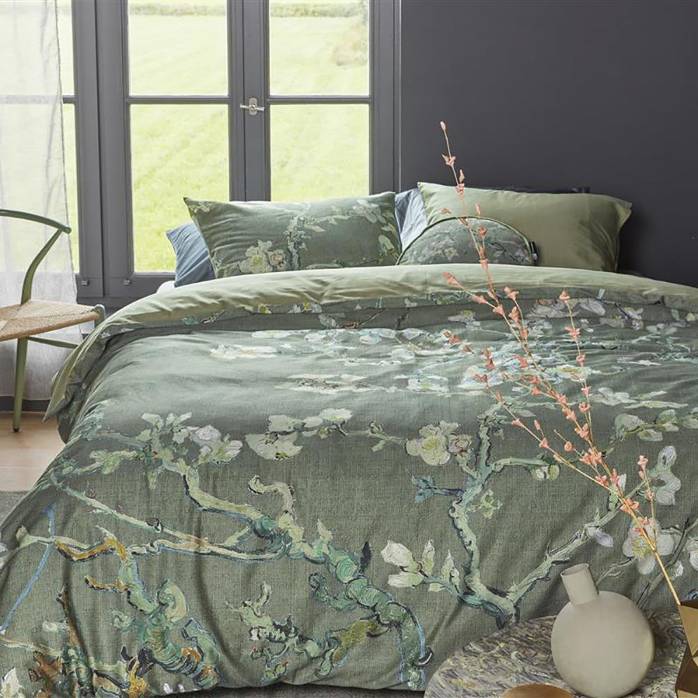 Beddinghouse x Van Gogh Museum Blossoming Dekbedovertrek 200 x 200/220 cm - Groen