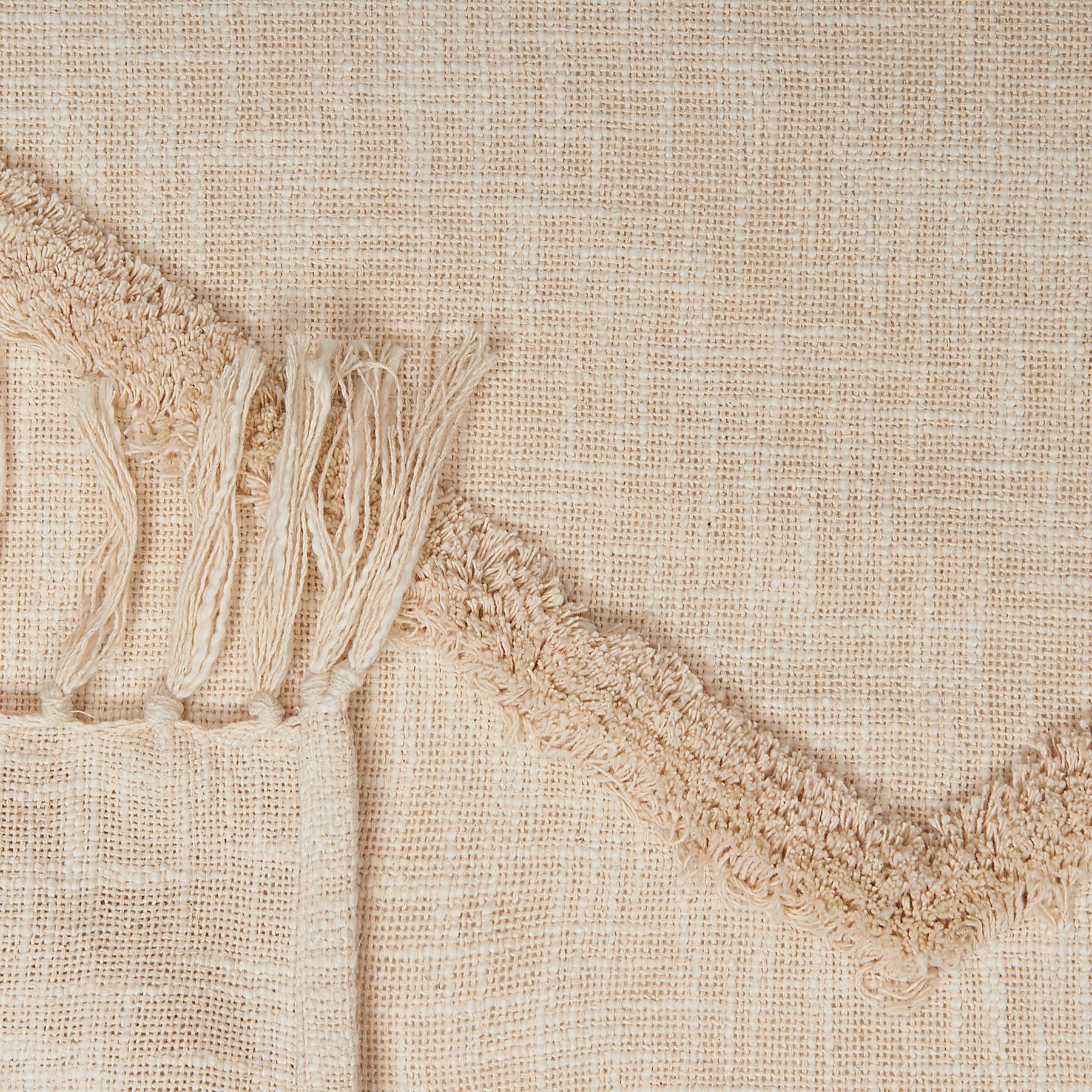 Beliani - JAUNPUR - Plaid - Beige - 130 x 180 cm - Katoen