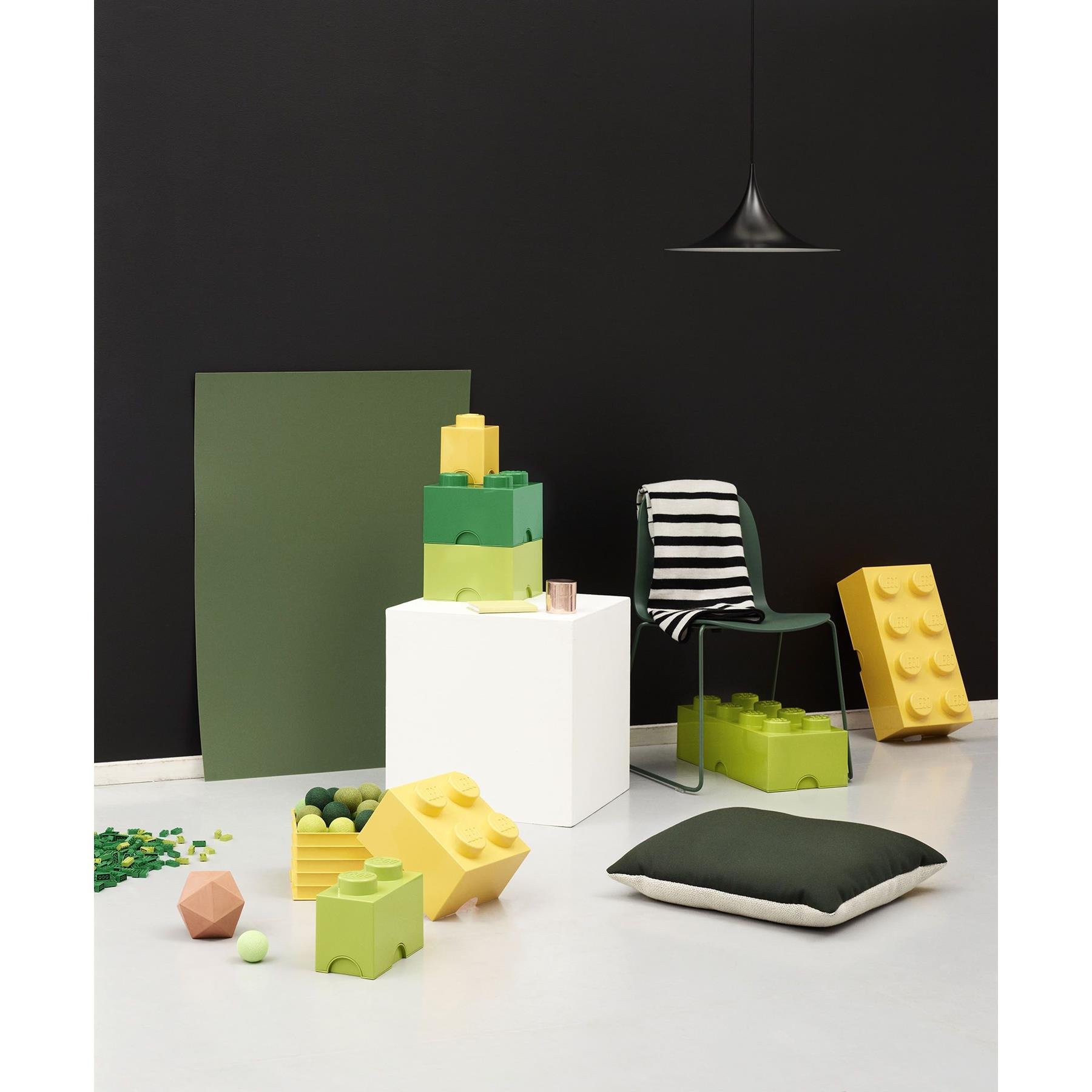 LEGO - Opbergbox Brick 8, Limegroen - LEGO