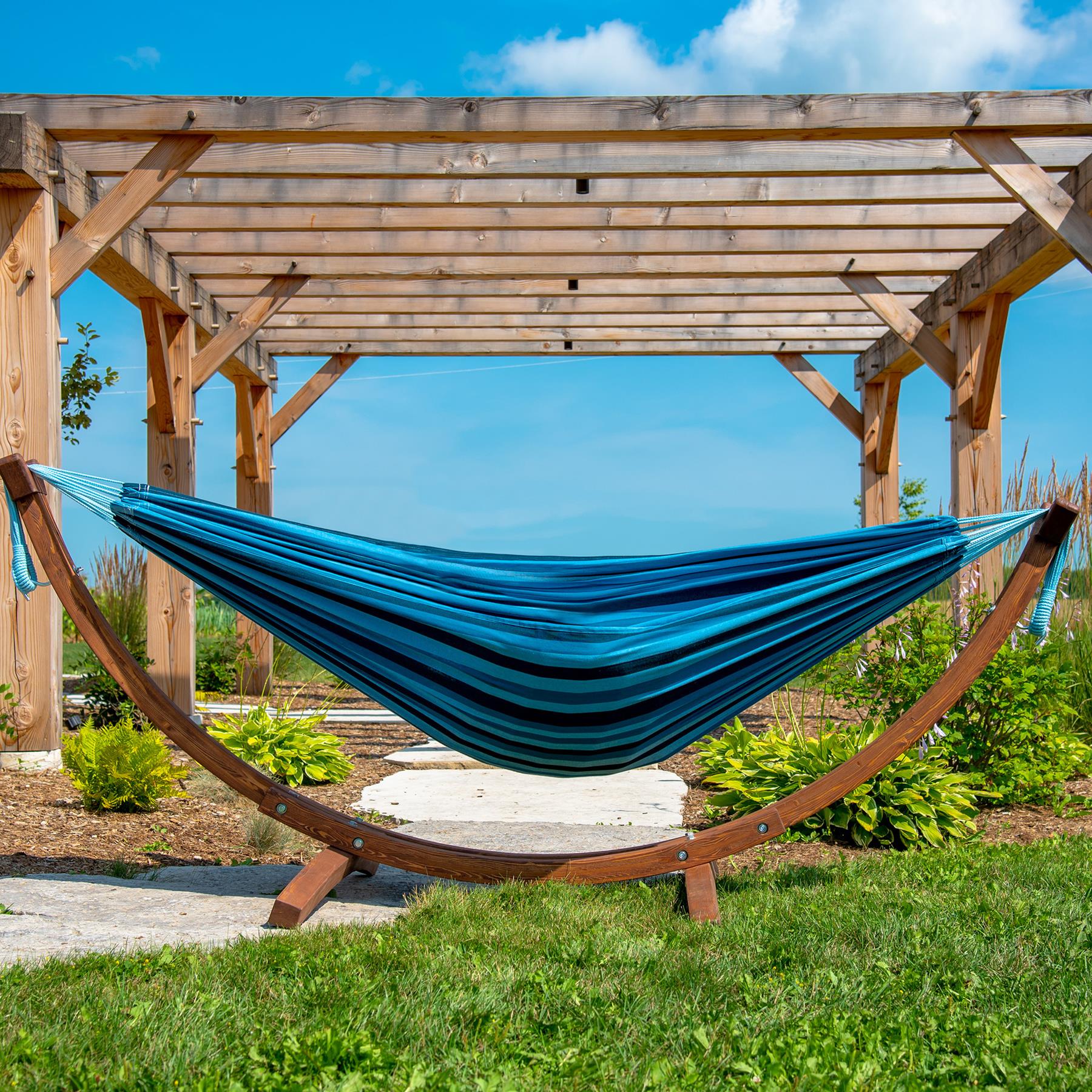 Vivere Double Cotton Hangmat met Standaard