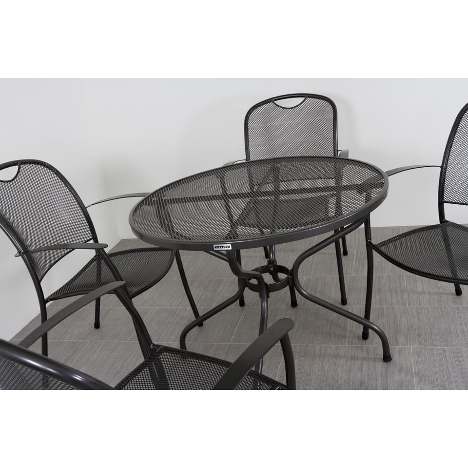 Kettler strekmetaal tafel 105 cm rond