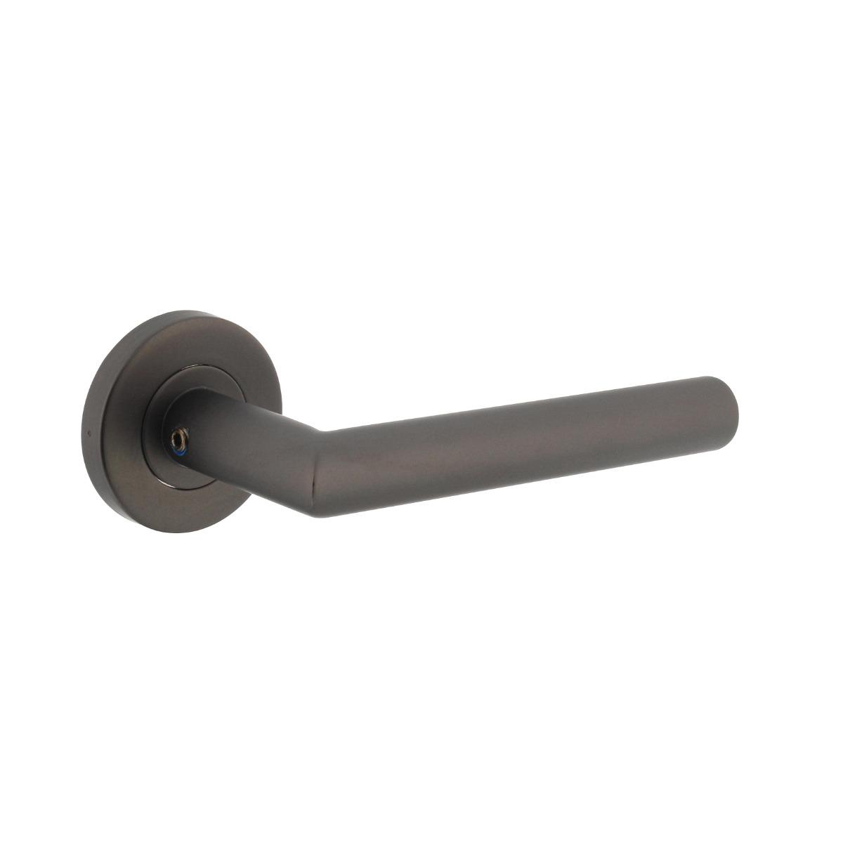 Intersteel Deurkruk Hoek 90° op rozet ø53x8 mm antracietgrijs