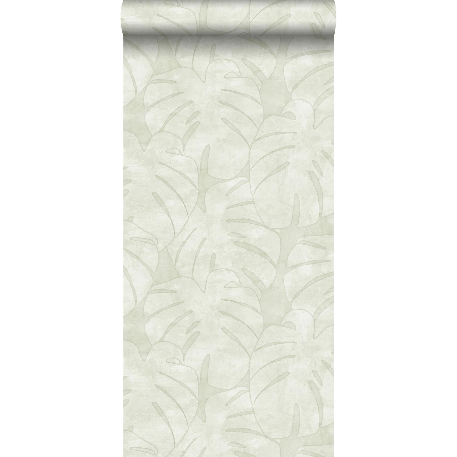 ESTAhome behang monstera bladeren beige - 0,53 x 10,05 m - 139002