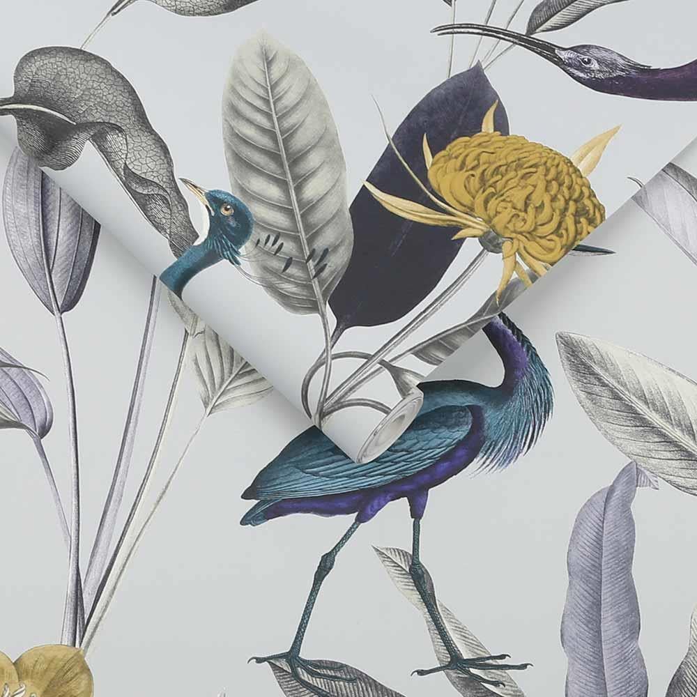 Graham & Brown vliesbehang Glasshouse Soft Grey grijs