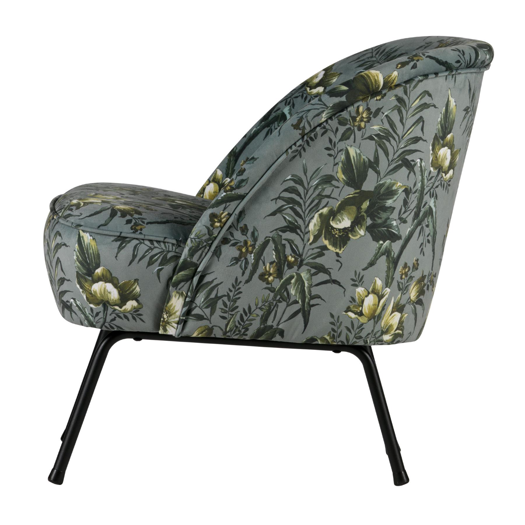 BePureHome Vogue Fauteuil - Fluweel Poppy Grijs