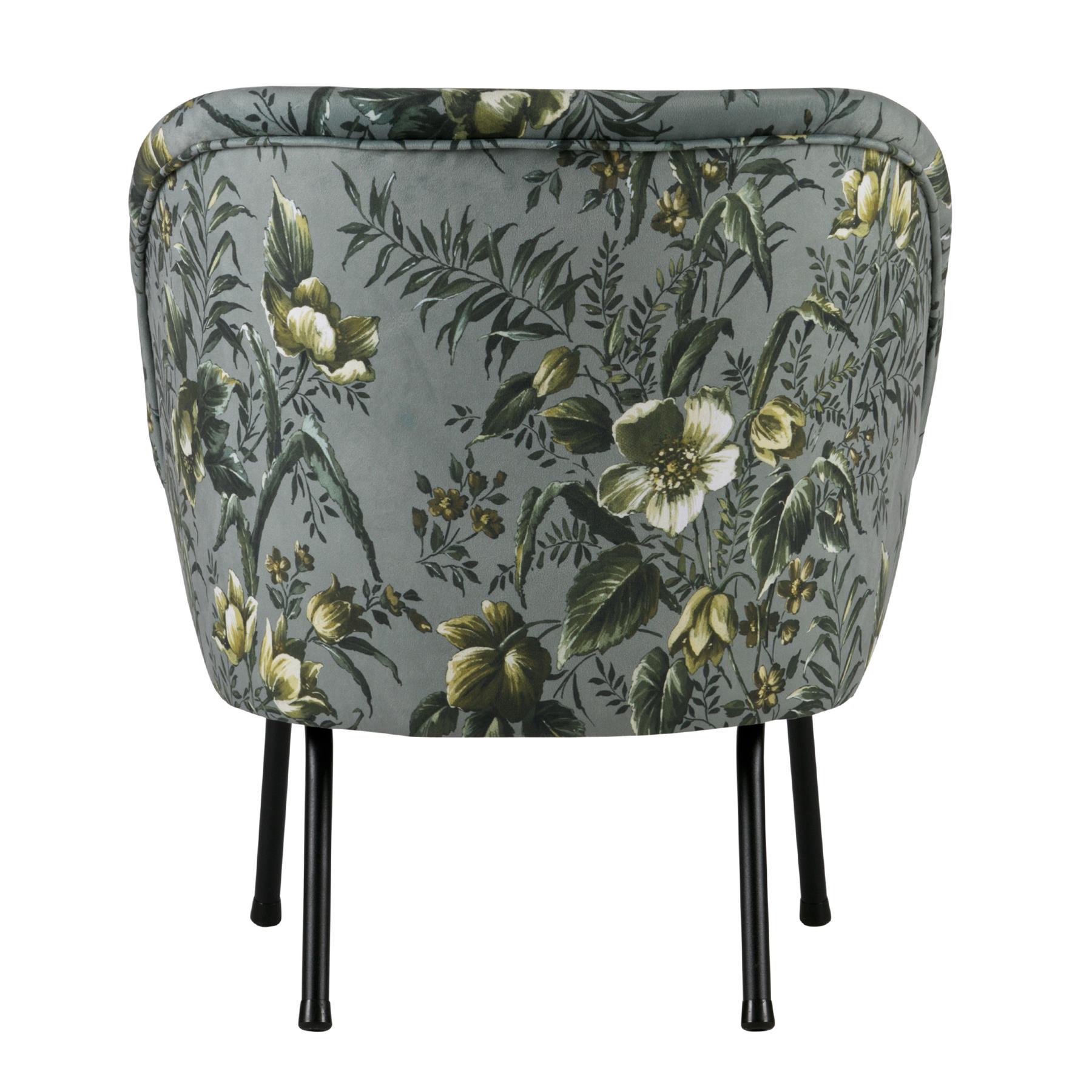 BePureHome Vogue Fauteuil - Fluweel Poppy Grijs