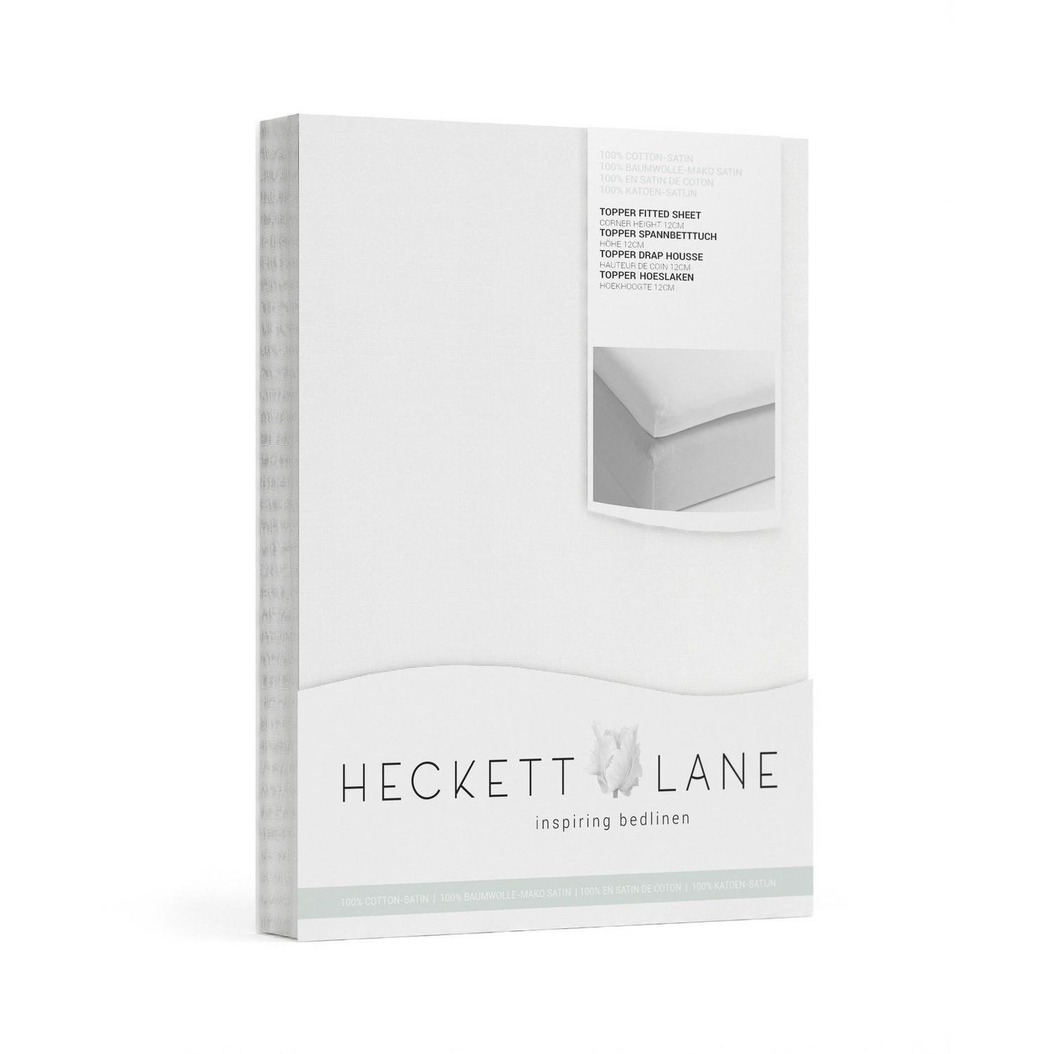 Heckett & Lane Elementi Topper Hoeslaken Katoen Satijn white