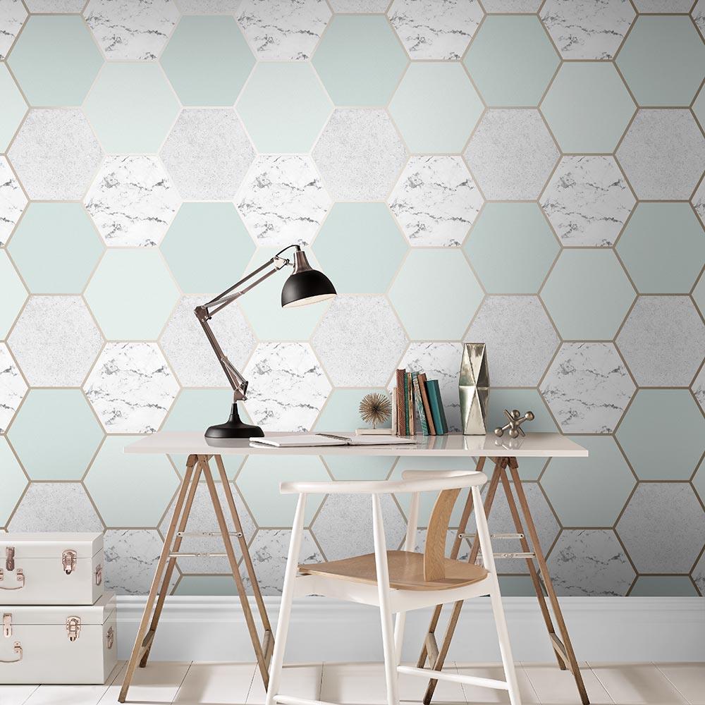 Graham & Brown vliesbehang Earthen Mint