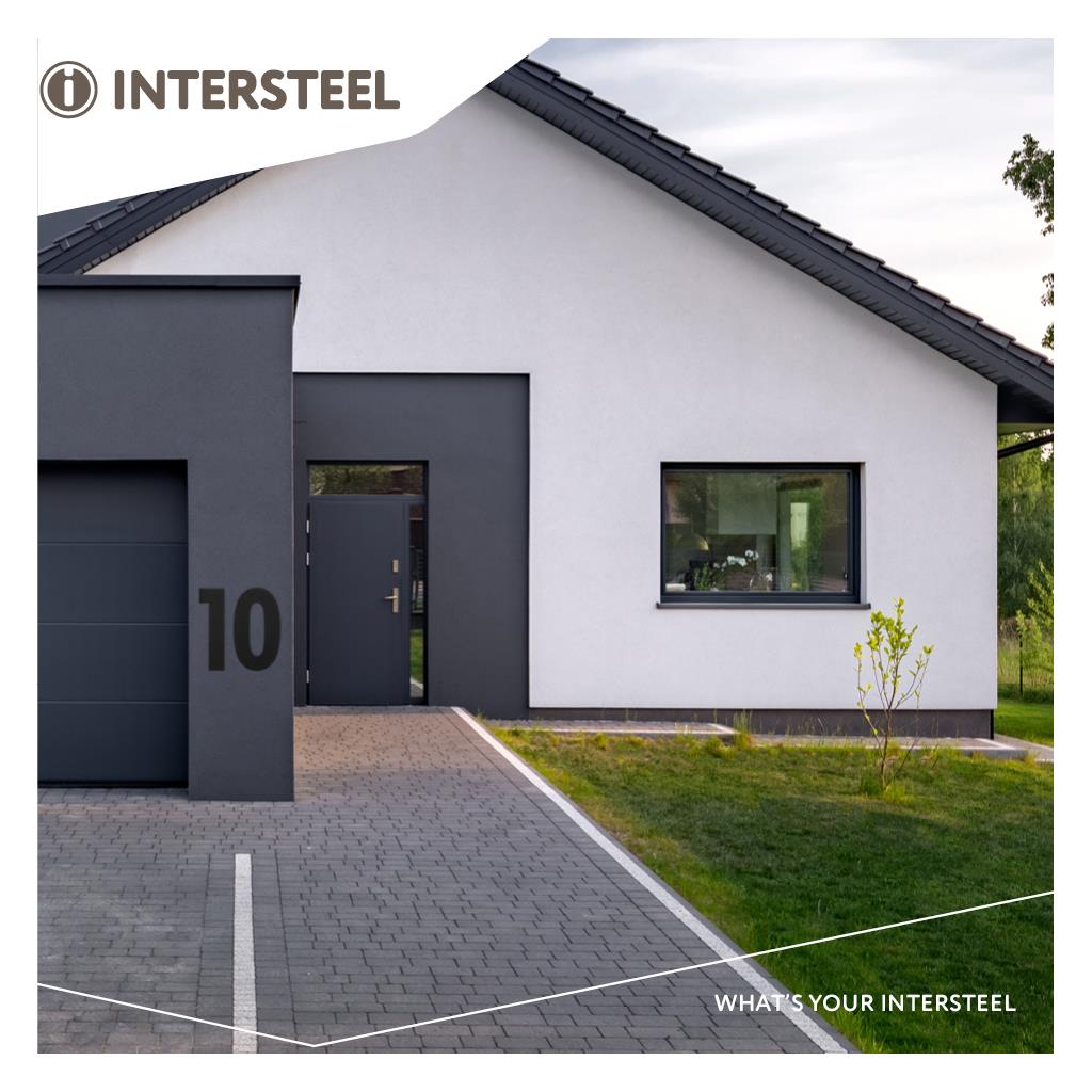 Intersteel Huisnummer 1 XL hoogte 30 cm rvs|mat zwart