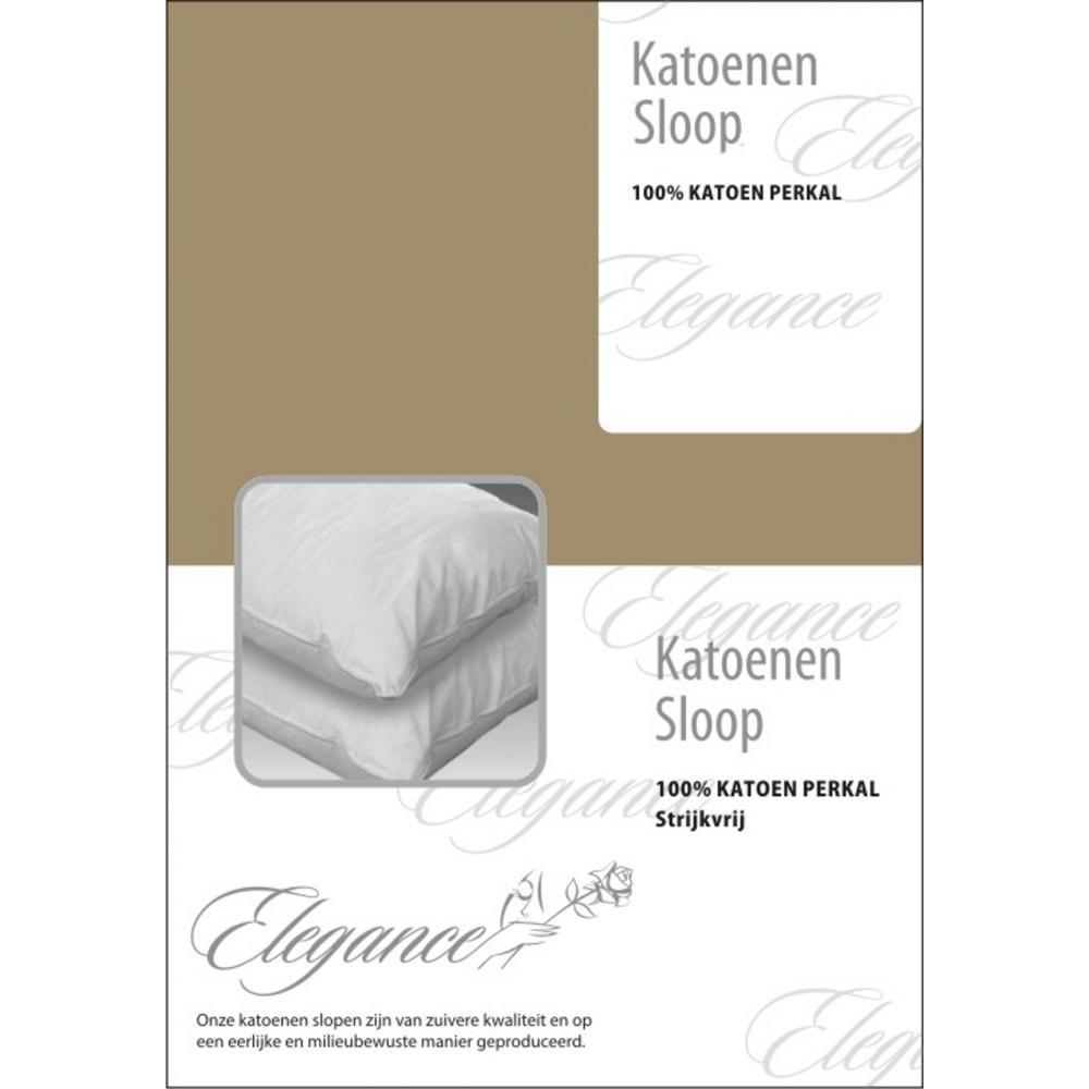 Elegance Kussensloop Hotelsluiting Percal Katoen zand