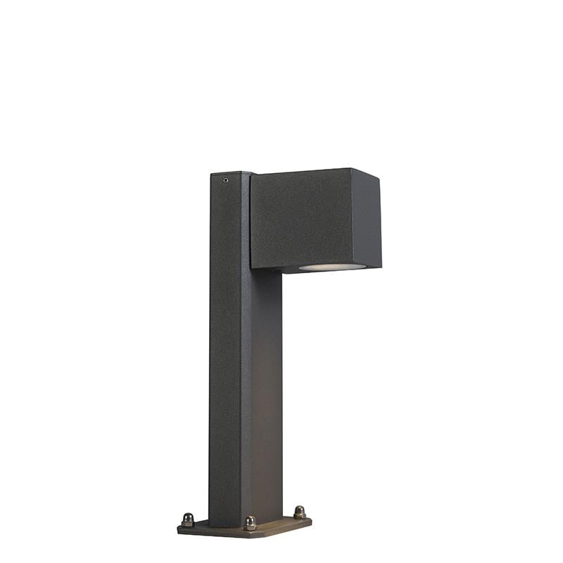 QAZQA Smart staande buitenlamp antraciet 30 cm IP44 incl. Wifi GU10 -