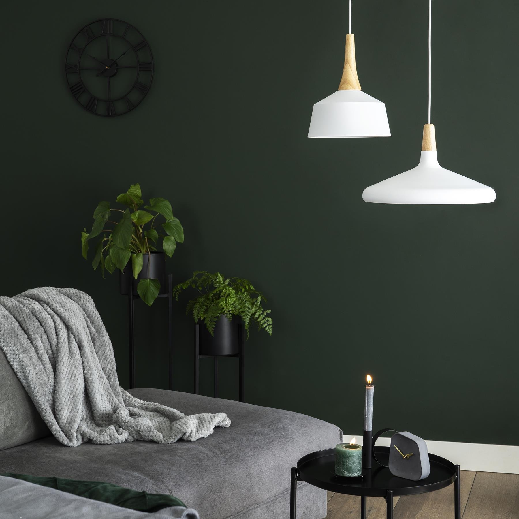 QUVIO Hanglamp rond wit - QUV5132L-WHITE