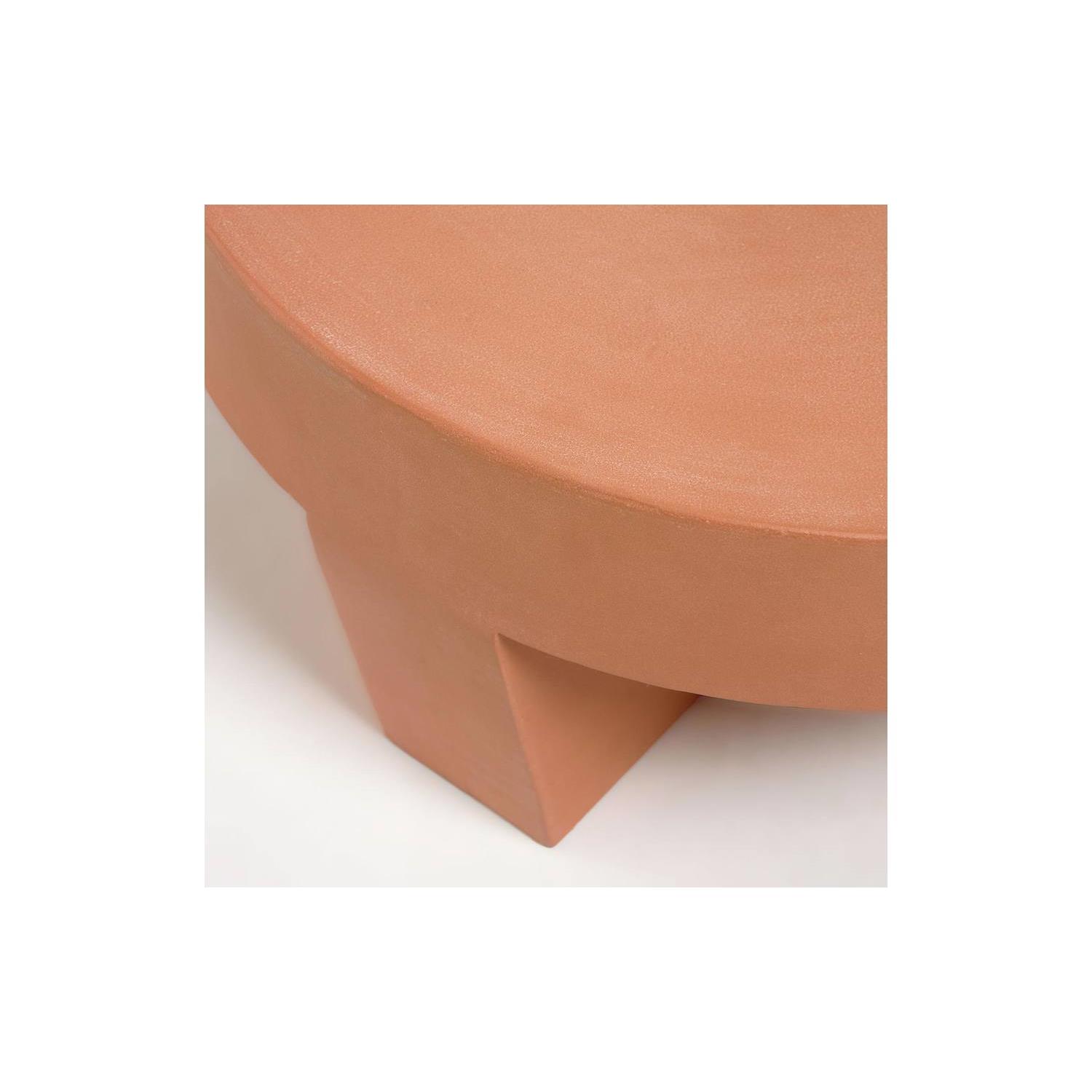 Kave Home - Vilena koffietafel terracotta Ø 60 cm