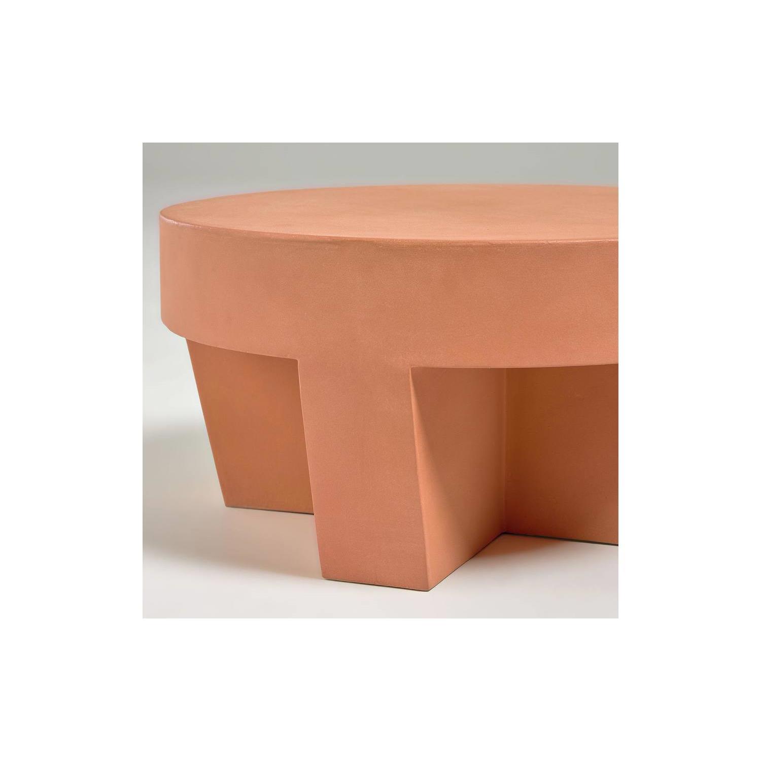 Kave Home - Vilena koffietafel terracotta Ø 60 cm