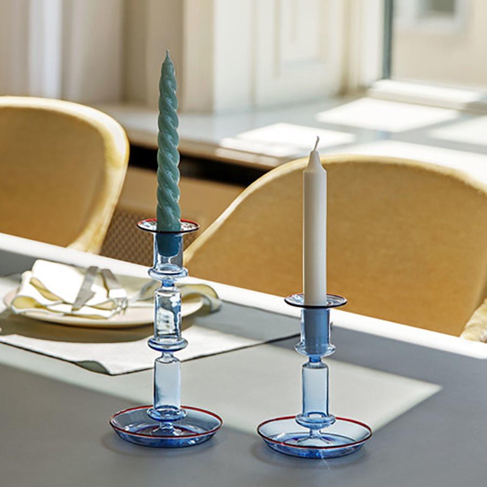 HAY Flare Kandelaar Tall  - Blauw & Rood