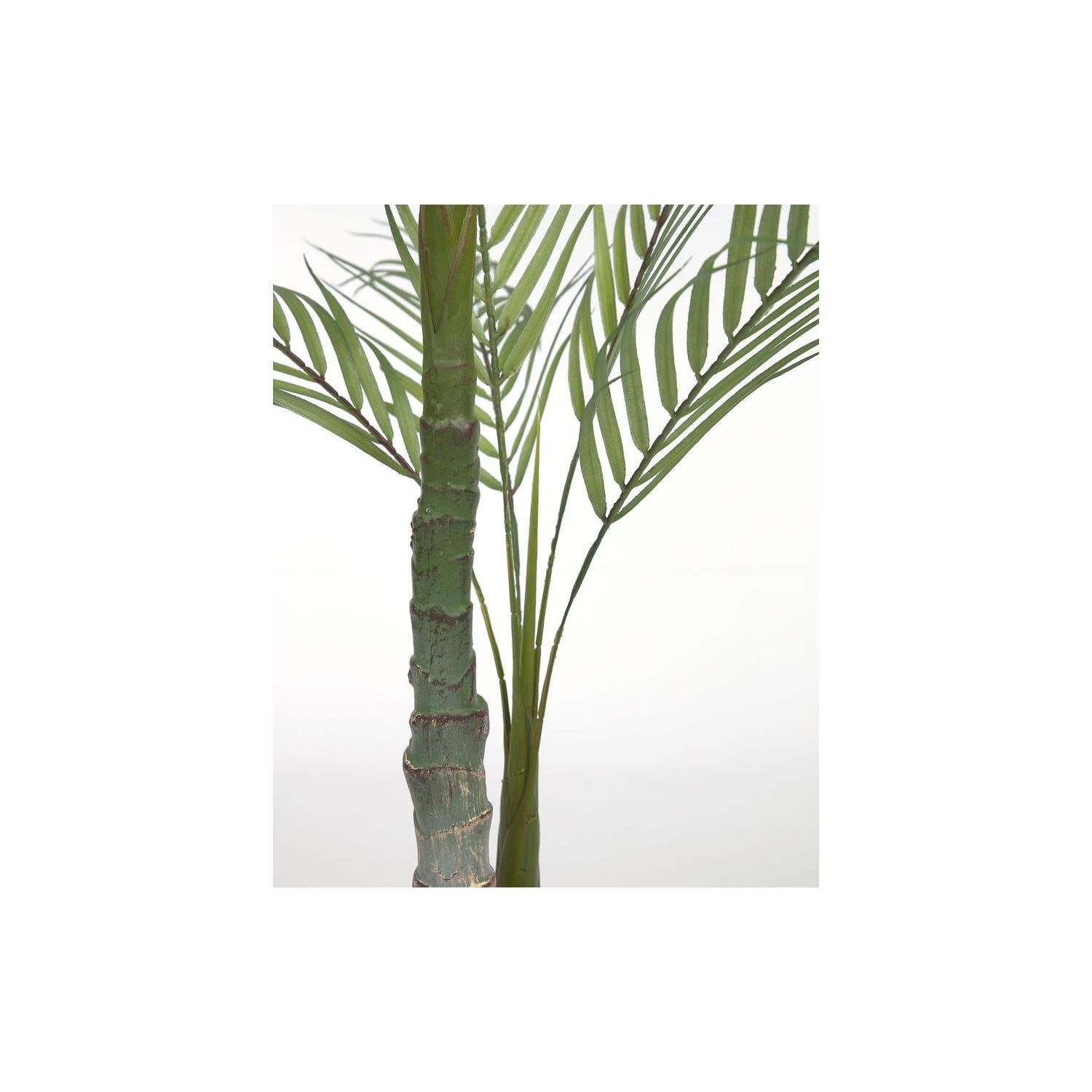 Kave Home - Kunstmatige palmboom met zwarte plantenpot 70 cm