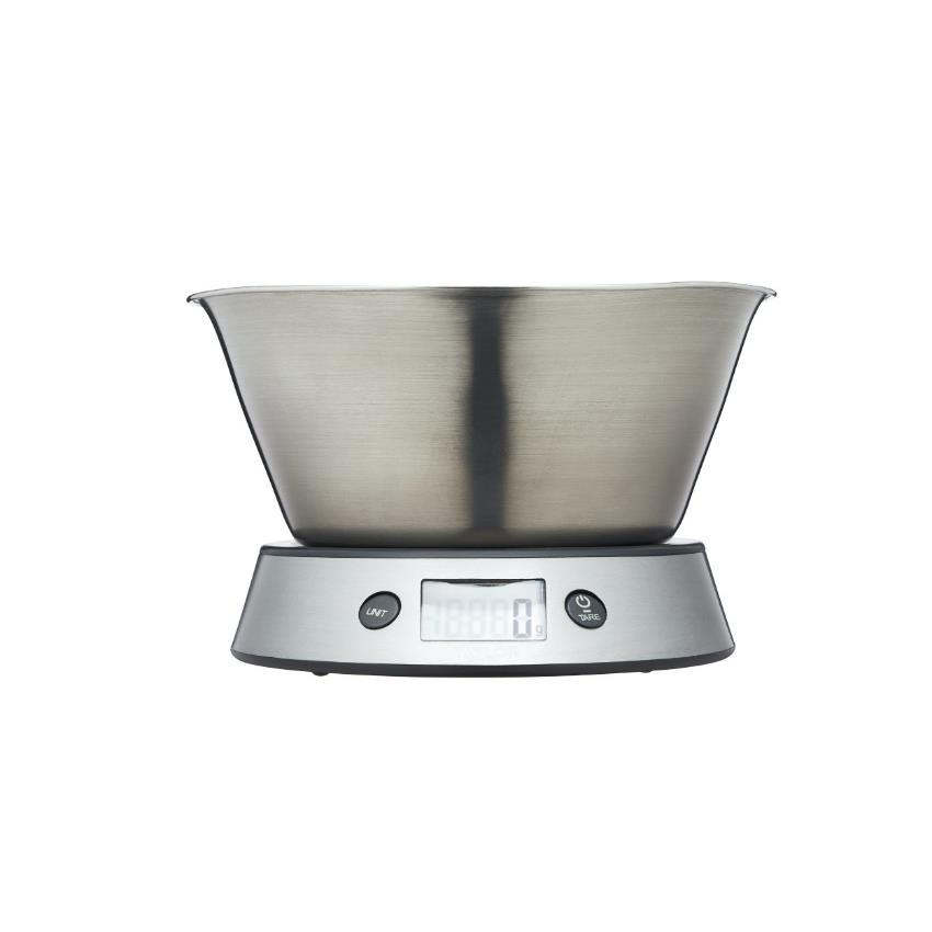 Taylor - Keukenweegschaal met Kom, Digitaal, 5 KG - Taylor | Pro