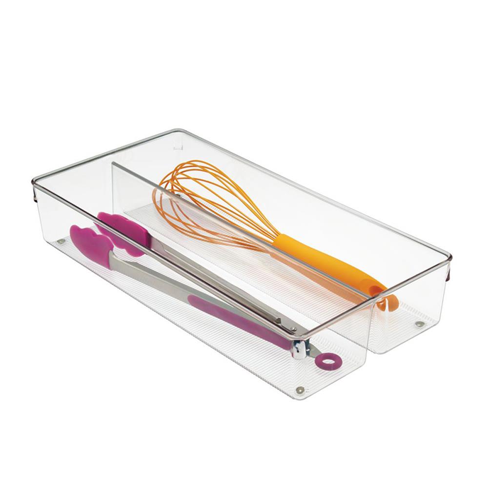 iDesign - Lade Organizer, 2 Vakken, 40.6 x 20.3 x 7.6 cm, Kunststof, T