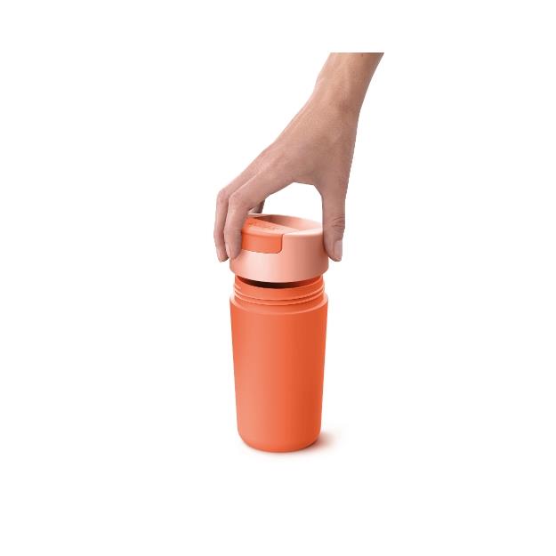 Joseph Joseph - Flip Top Drinkbeker, 454 ML, Koraal - Joseph Joseph |