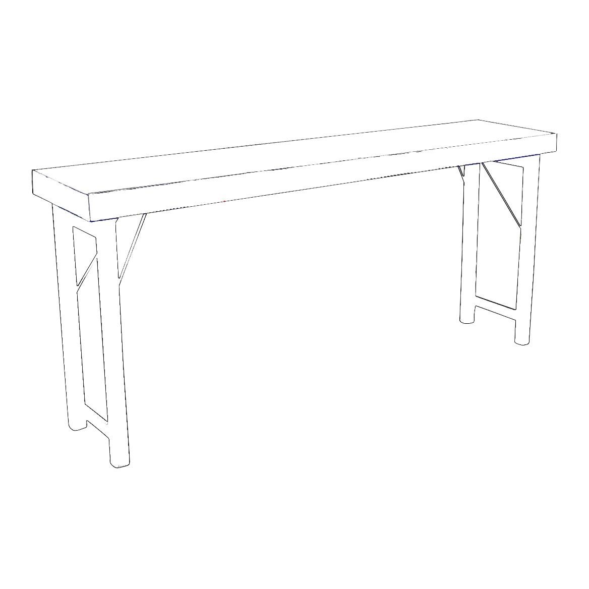 Raw Materials Console Sidetable