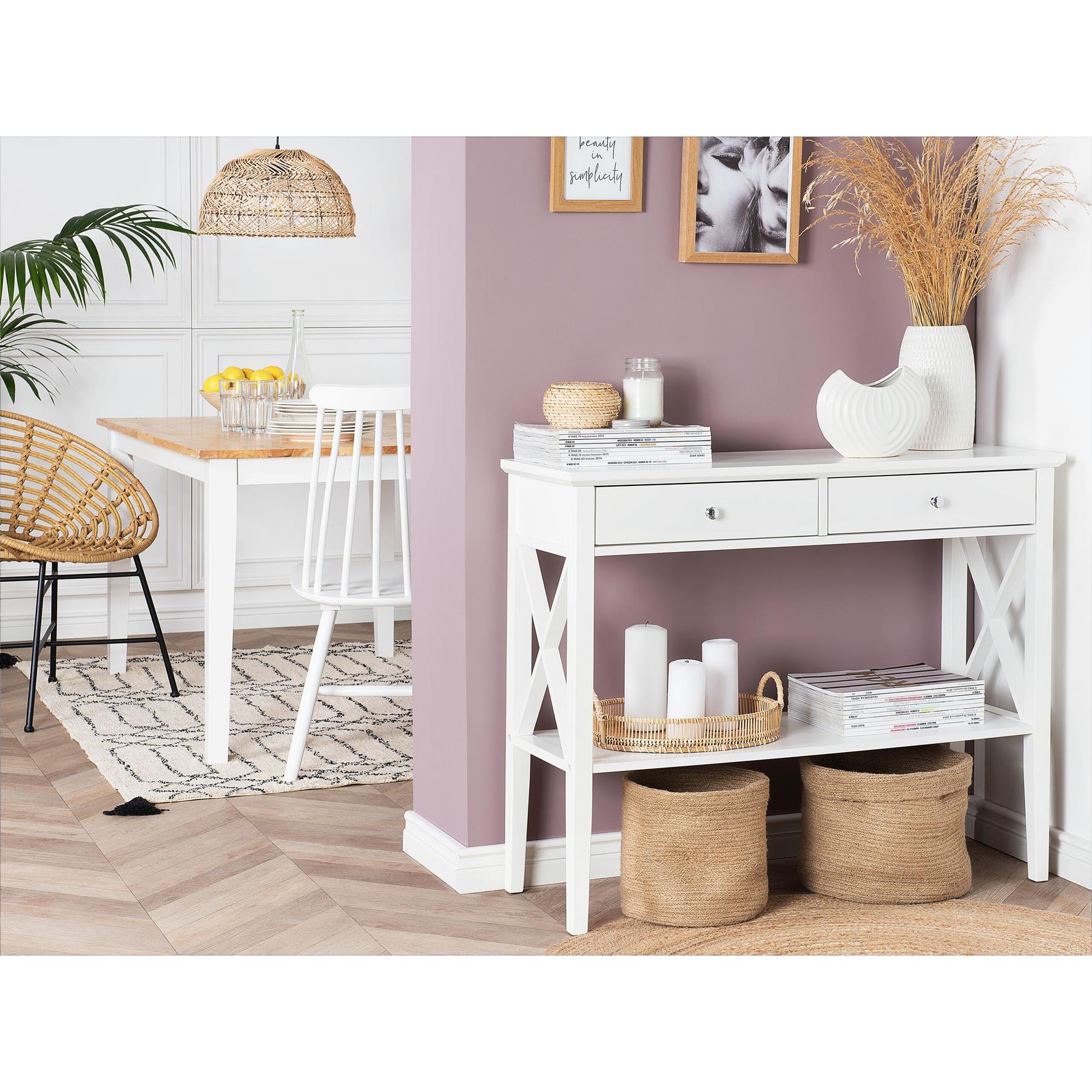 Beliani - AVENUE - Consoletafel - Wit - MDF