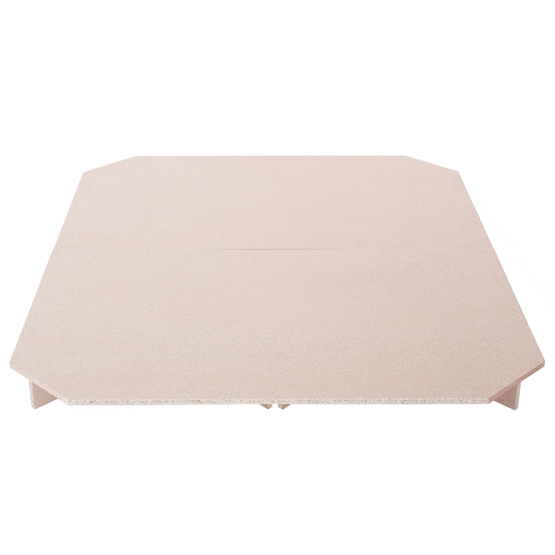 Beliani Wasserbettpodest Accessoires Lichte houtkleur