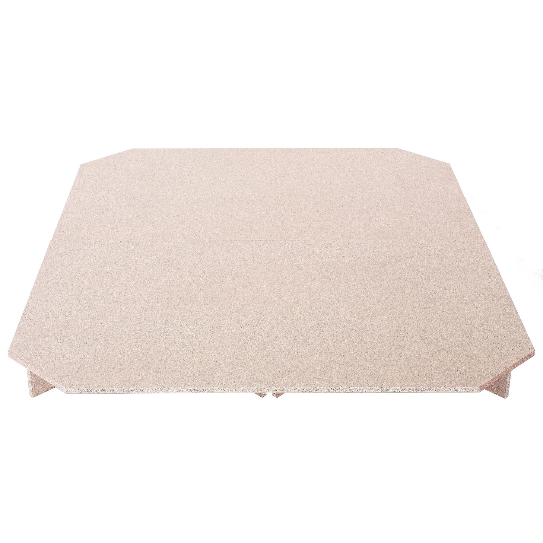 Beliani Wasserbettpodest Accessoires Lichte houtkleur