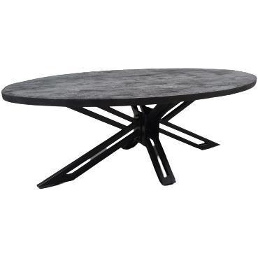 Maison de France | Salontafel | Elipse Black | Industrieel | 70 x 130