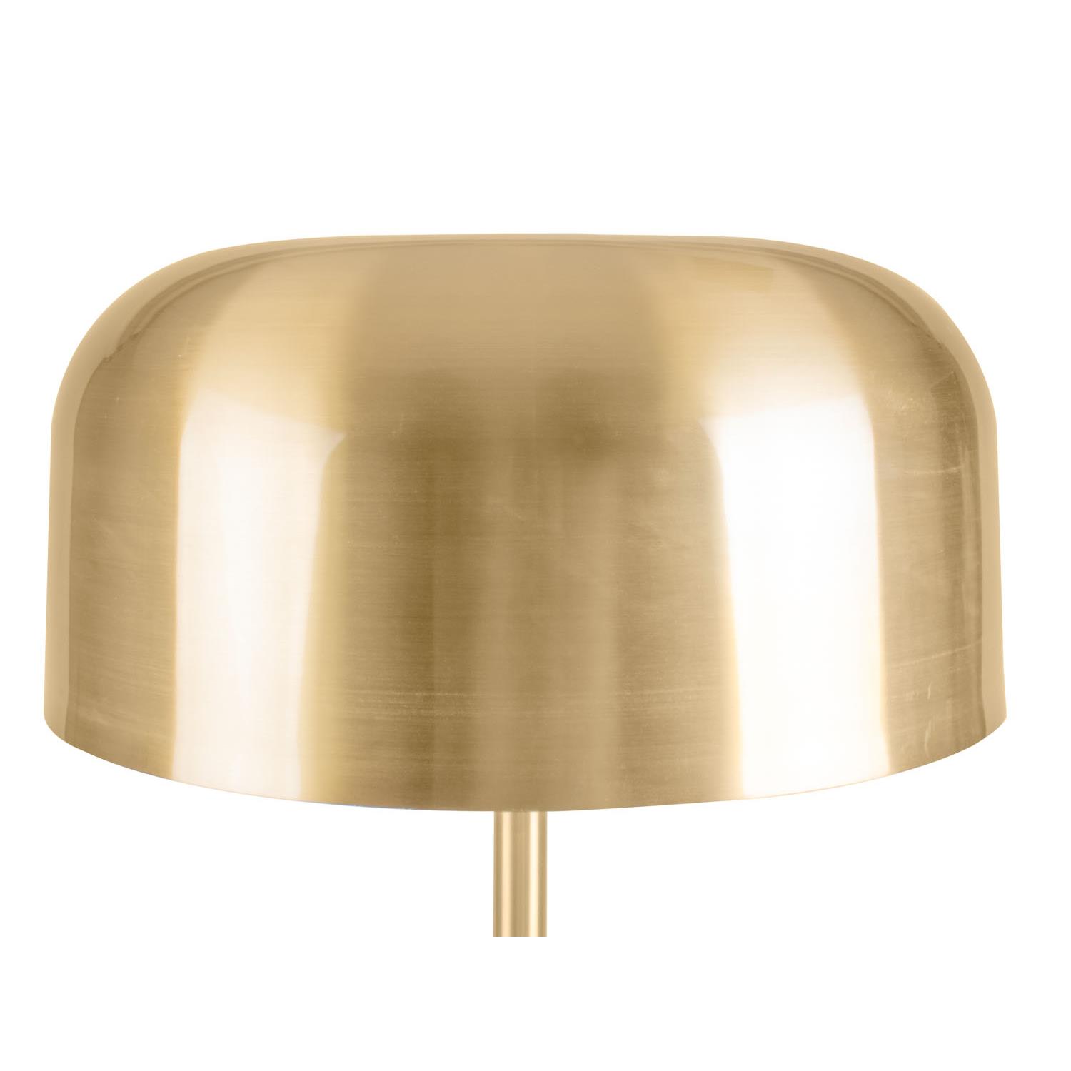 Leitmotiv - Vloerlamp Capa - Metaal Mat Geborsteld goud - Ø42x150cm