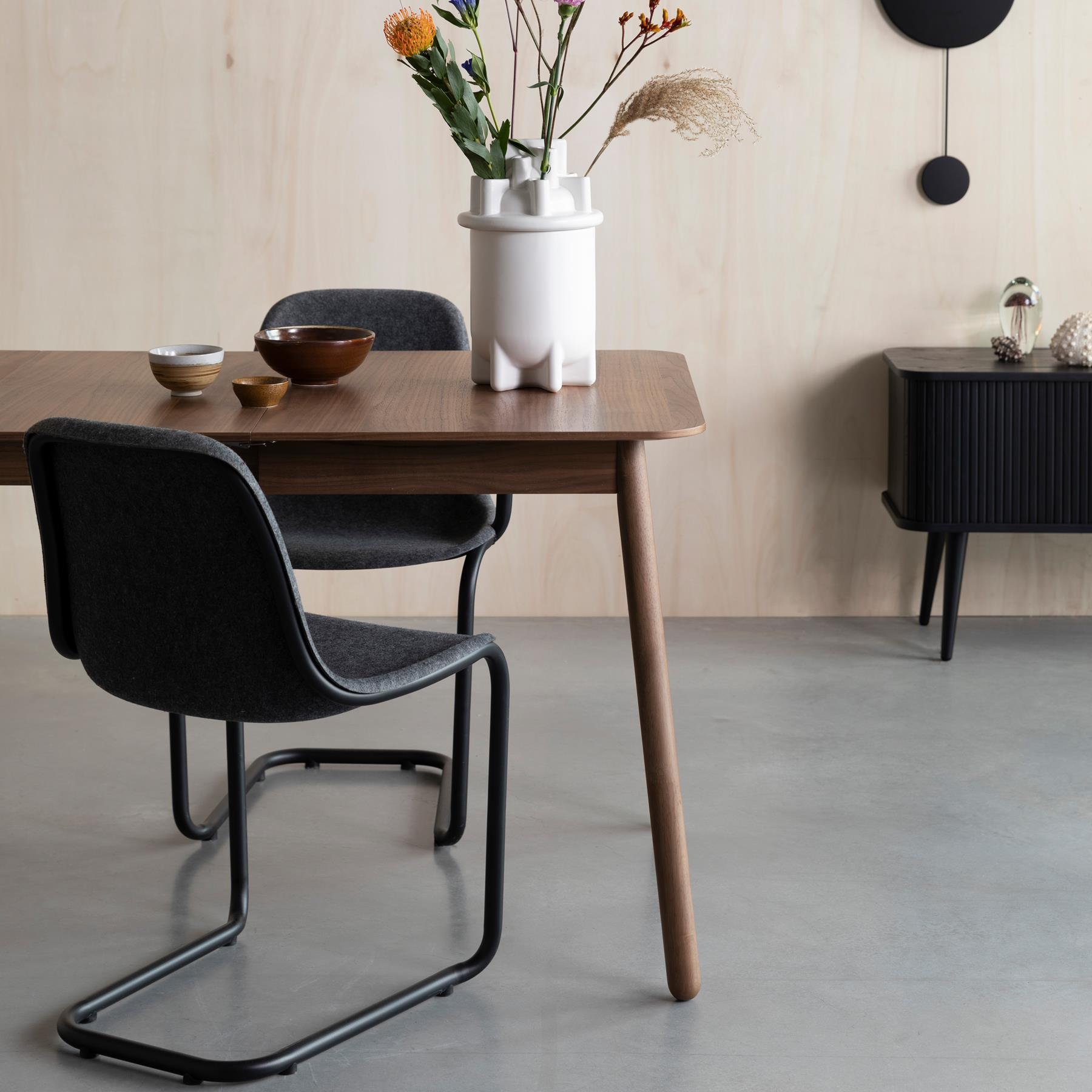Zuiver Glimps Eettafel Uitschuifbaar - 180/240 x 90 cm - Walnoot 