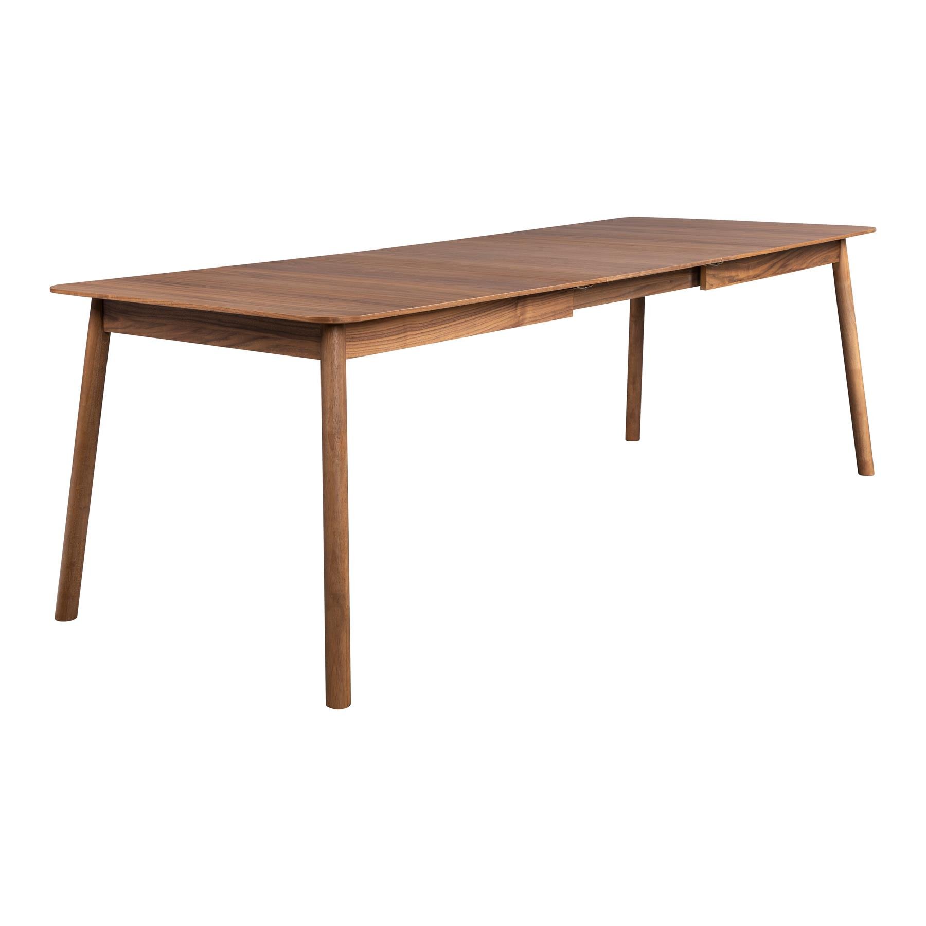 Zuiver Glimps Eettafel Uitschuifbaar - 180/240 x 90 cm - Walnoot 