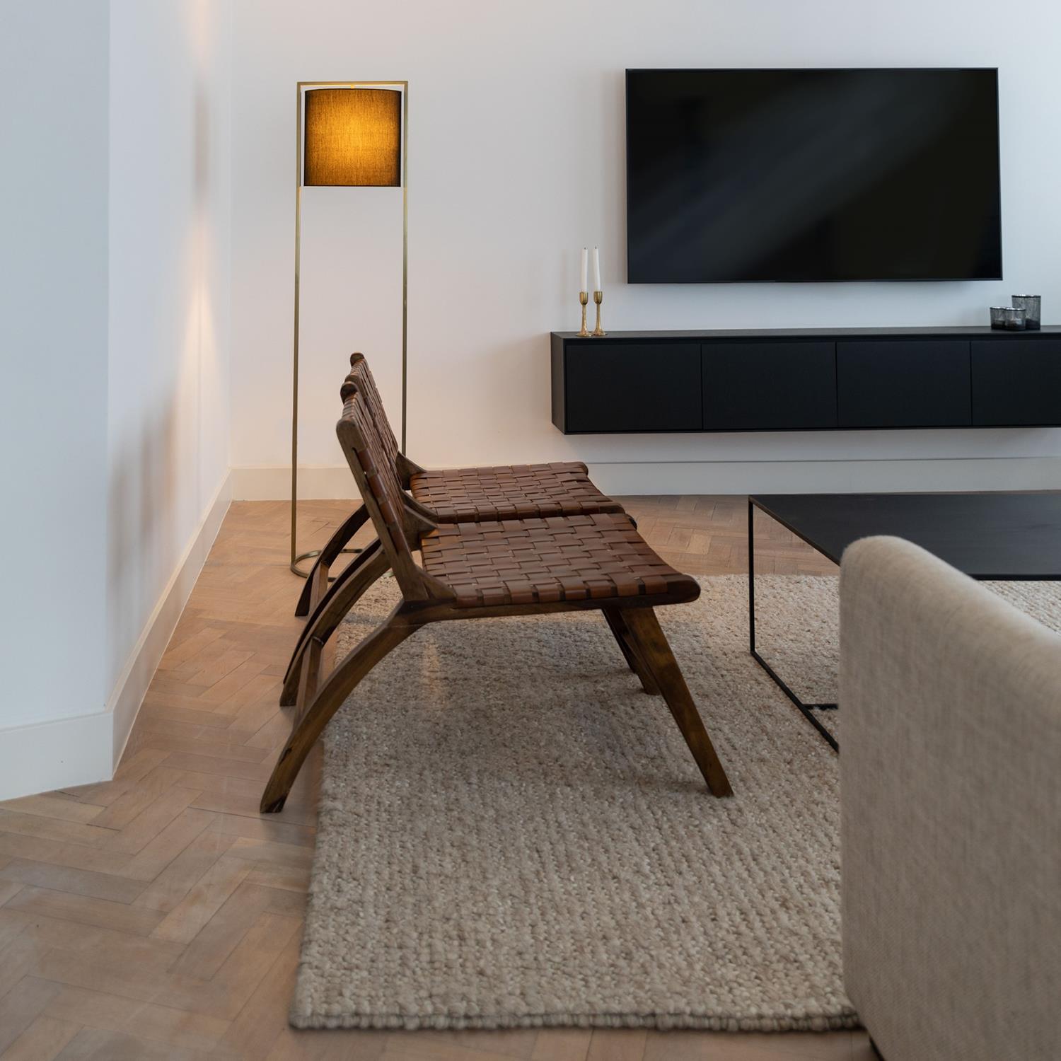 Atmooz Vloerlamp Moyo Brons - Industriele Staande Lamp