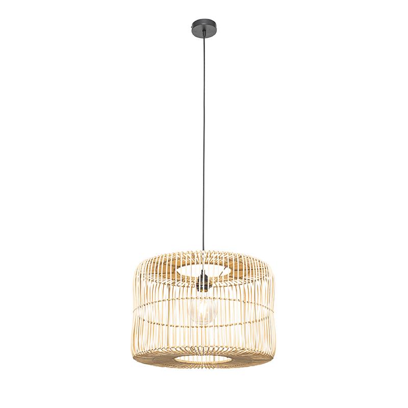 QAZQA Oosterse hanglamp rotan 45 cm - Maud