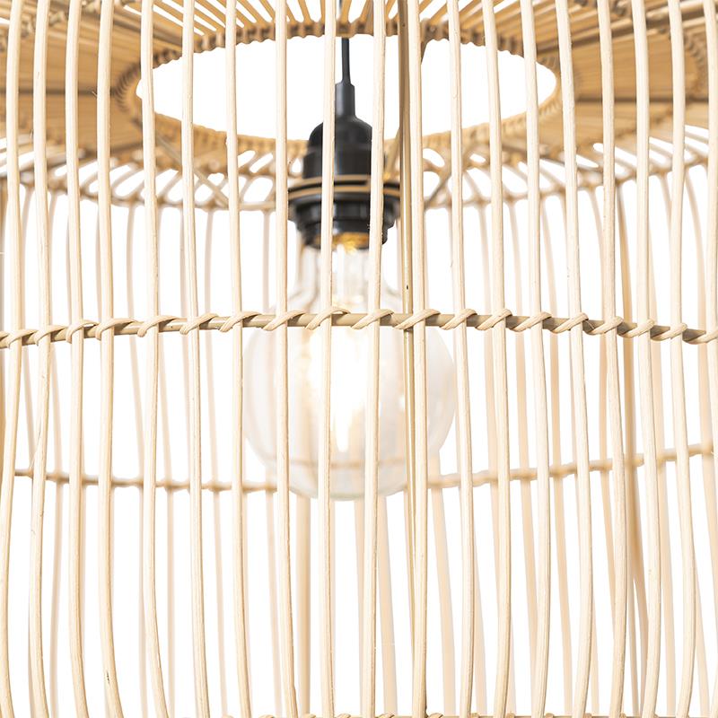 QAZQA Oosterse hanglamp rotan 45 cm - Maud