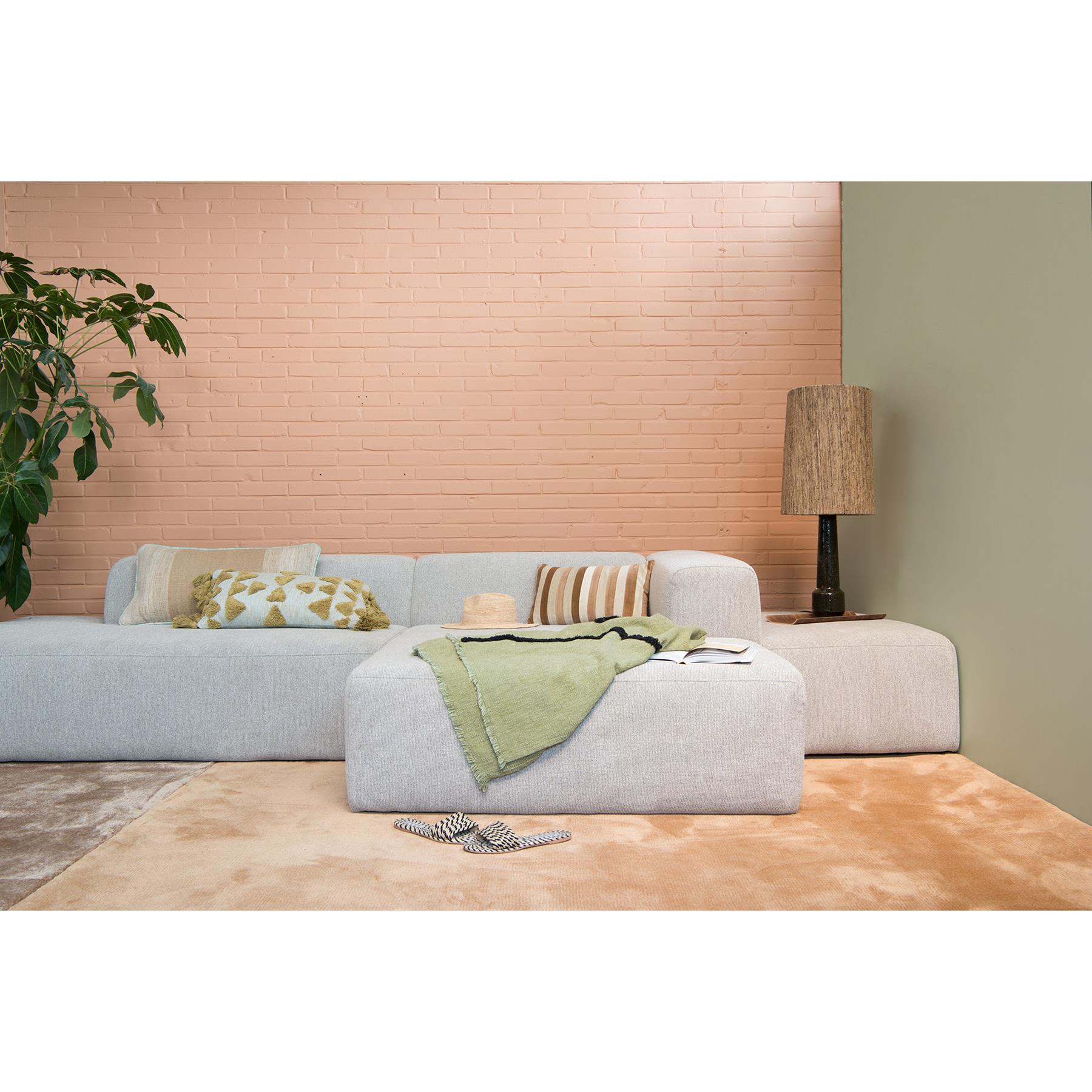4X6 SOFA X6 modulaire hoekbank B rechts  beige melange - 288 cm