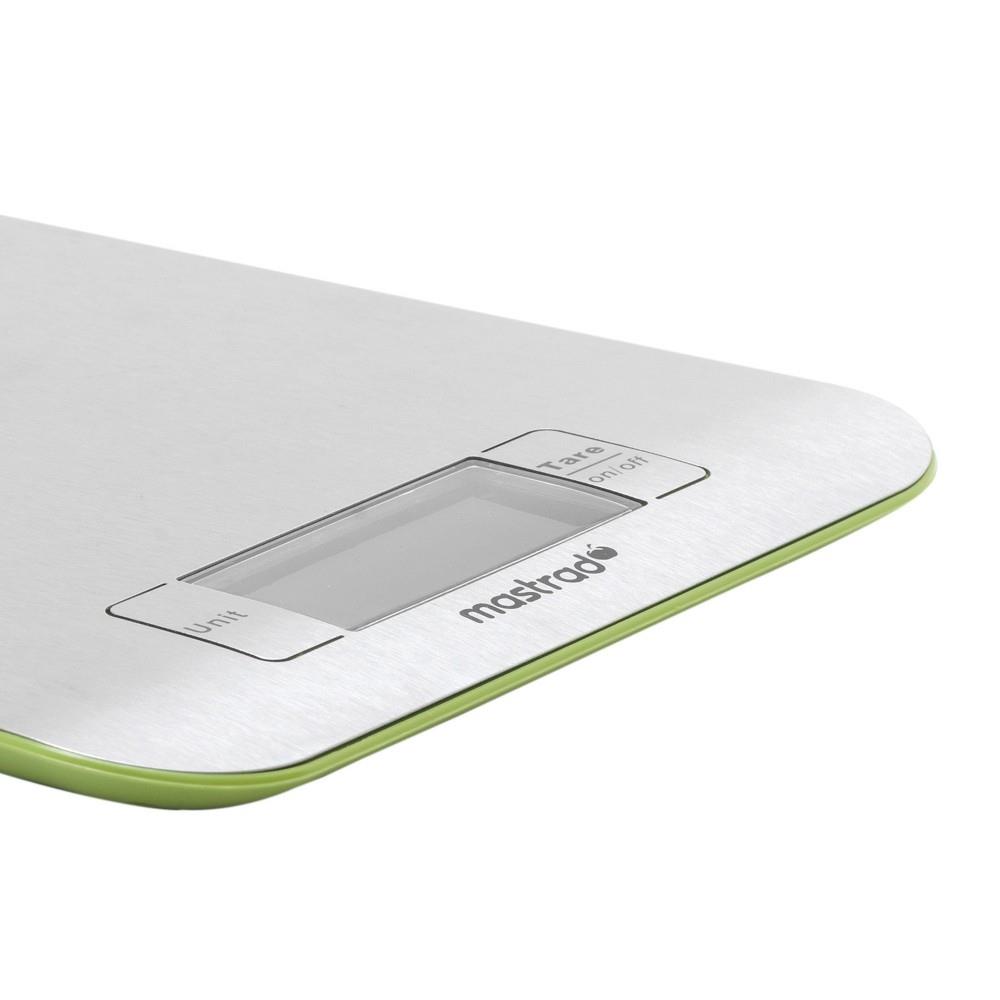 Mastrad - Keukenweegschaal, RVS, 5 kg, Groen - Mastrad