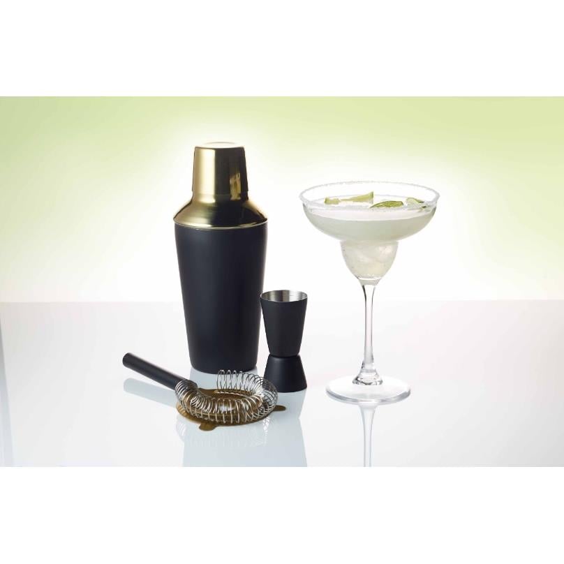 BarCraft - Cocktail Set, 3 Delig, Zwart|Goud - BarCraft