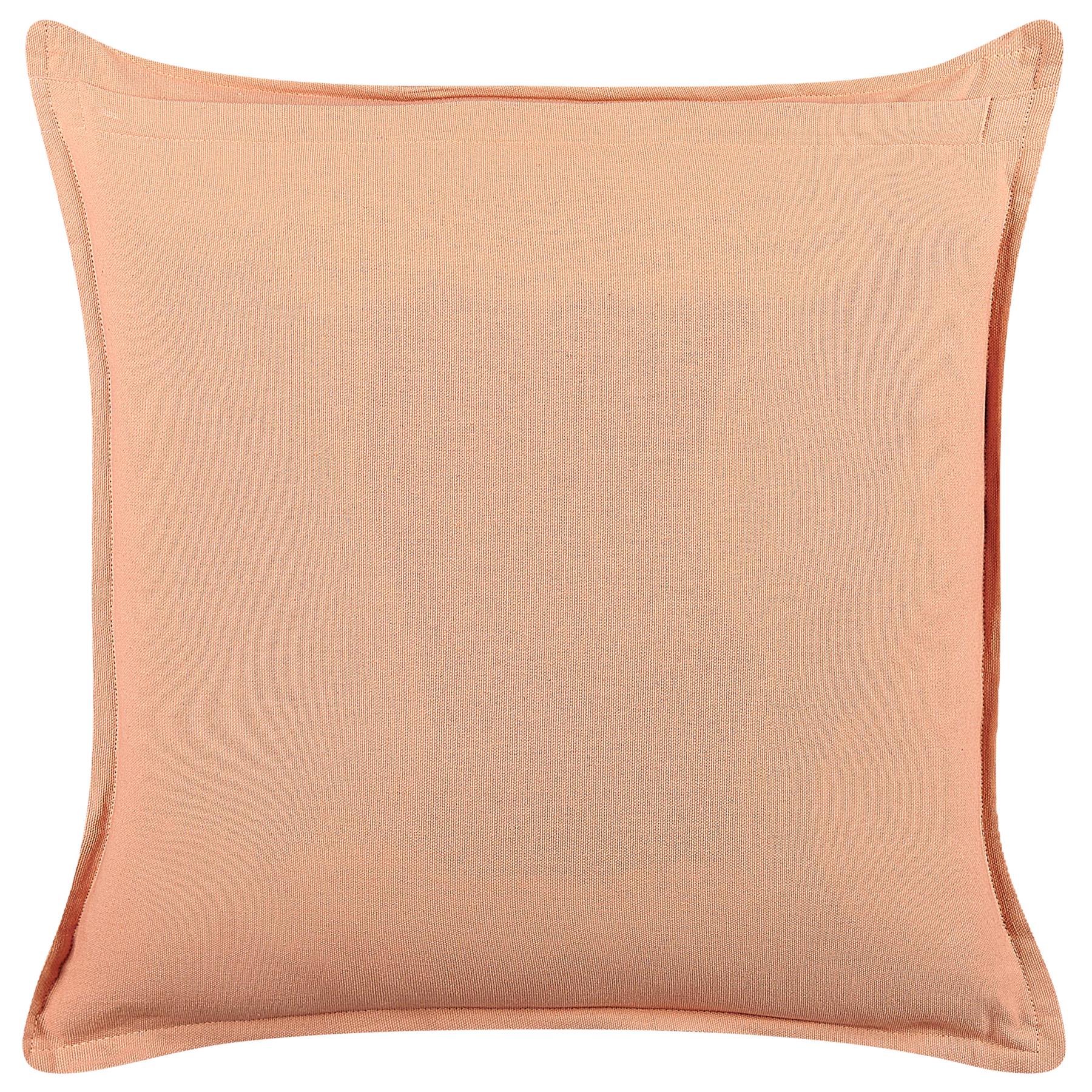 Beliani-RHODOCOMA -Sierkussen set van 2-Roze-45 x 45 cm-Fluweel