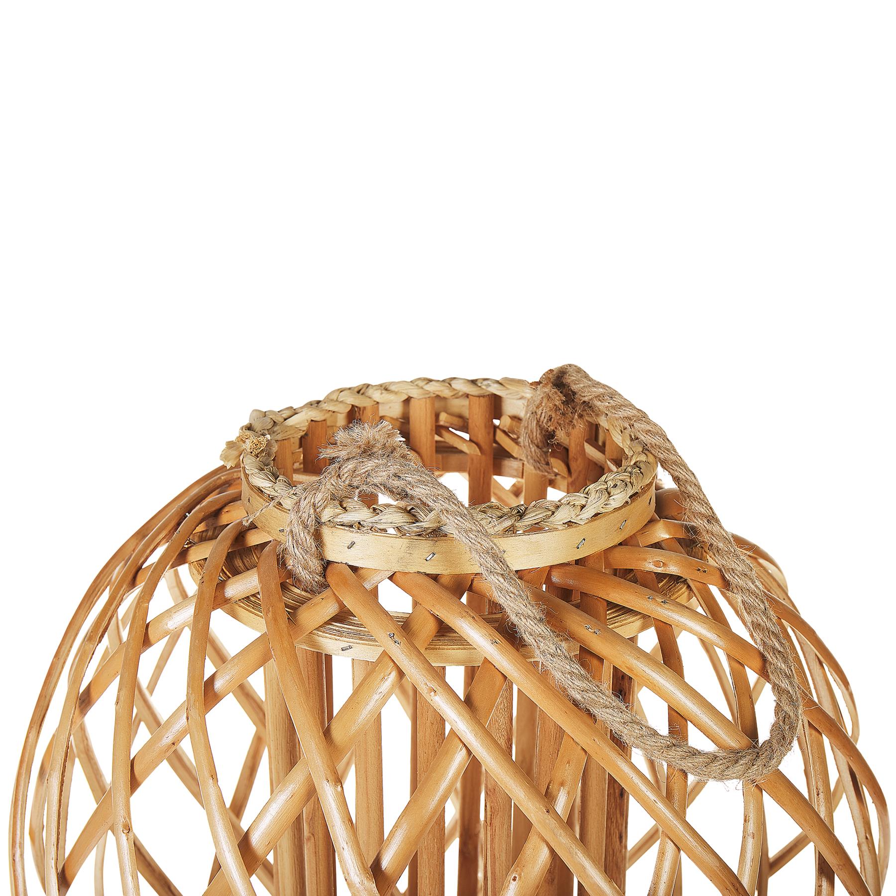 Beliani - SAMOA - Lantaarn - Lichte houtkleur - Wilgenhout