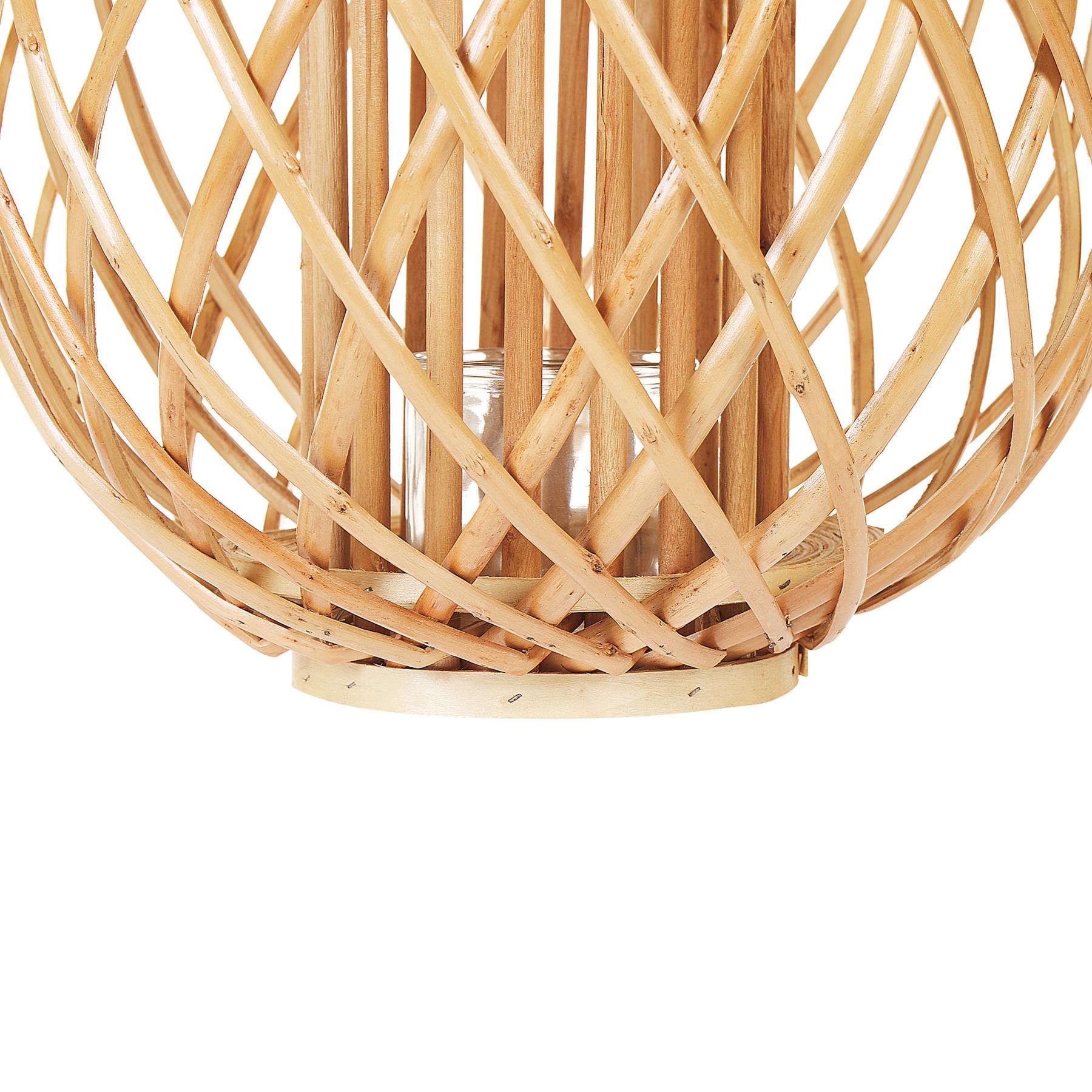 Beliani - SAMOA - Lantaarn - Lichte houtkleur - Wilgenhout