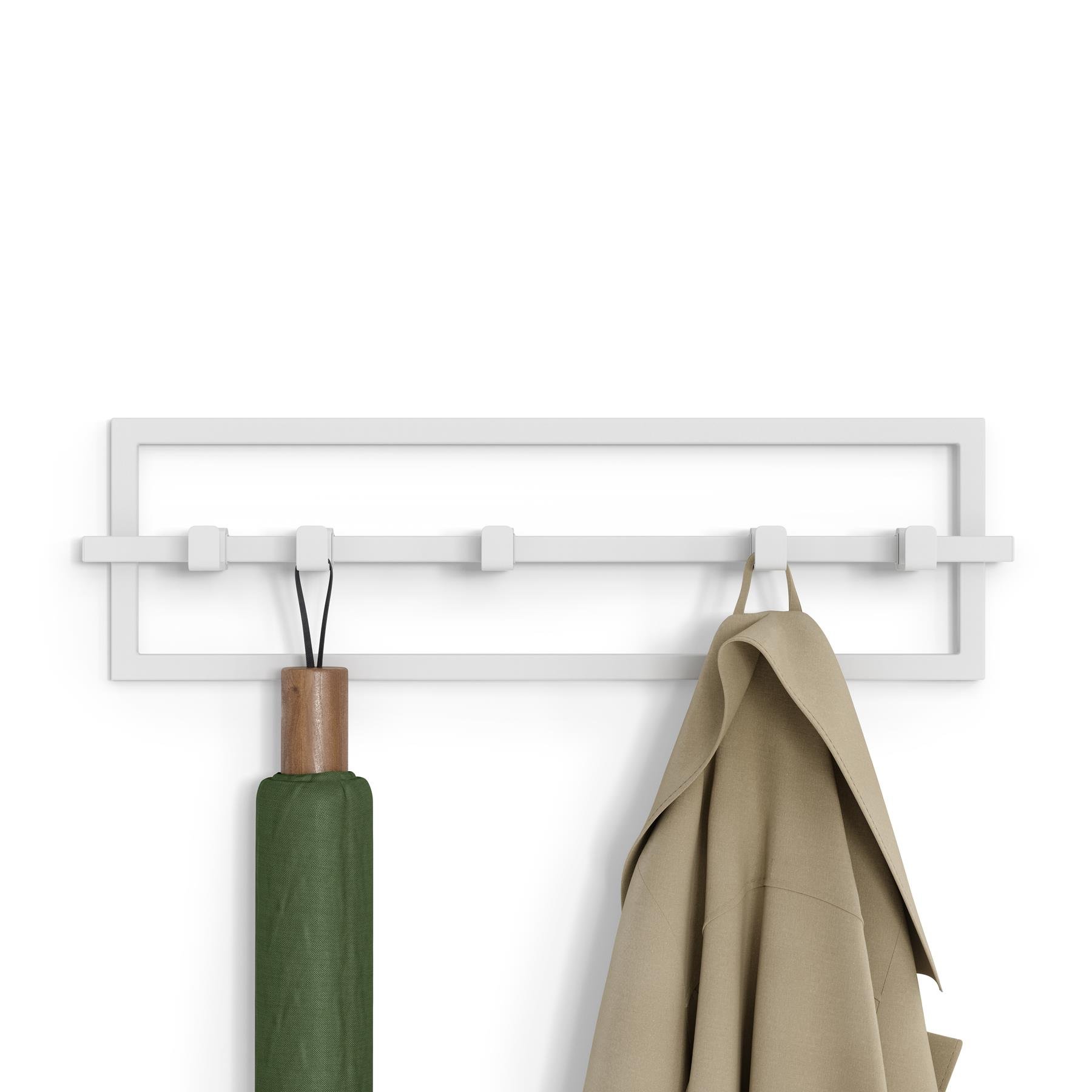 Umbra Cubiko Wandkapstok 5 Haken - Wit