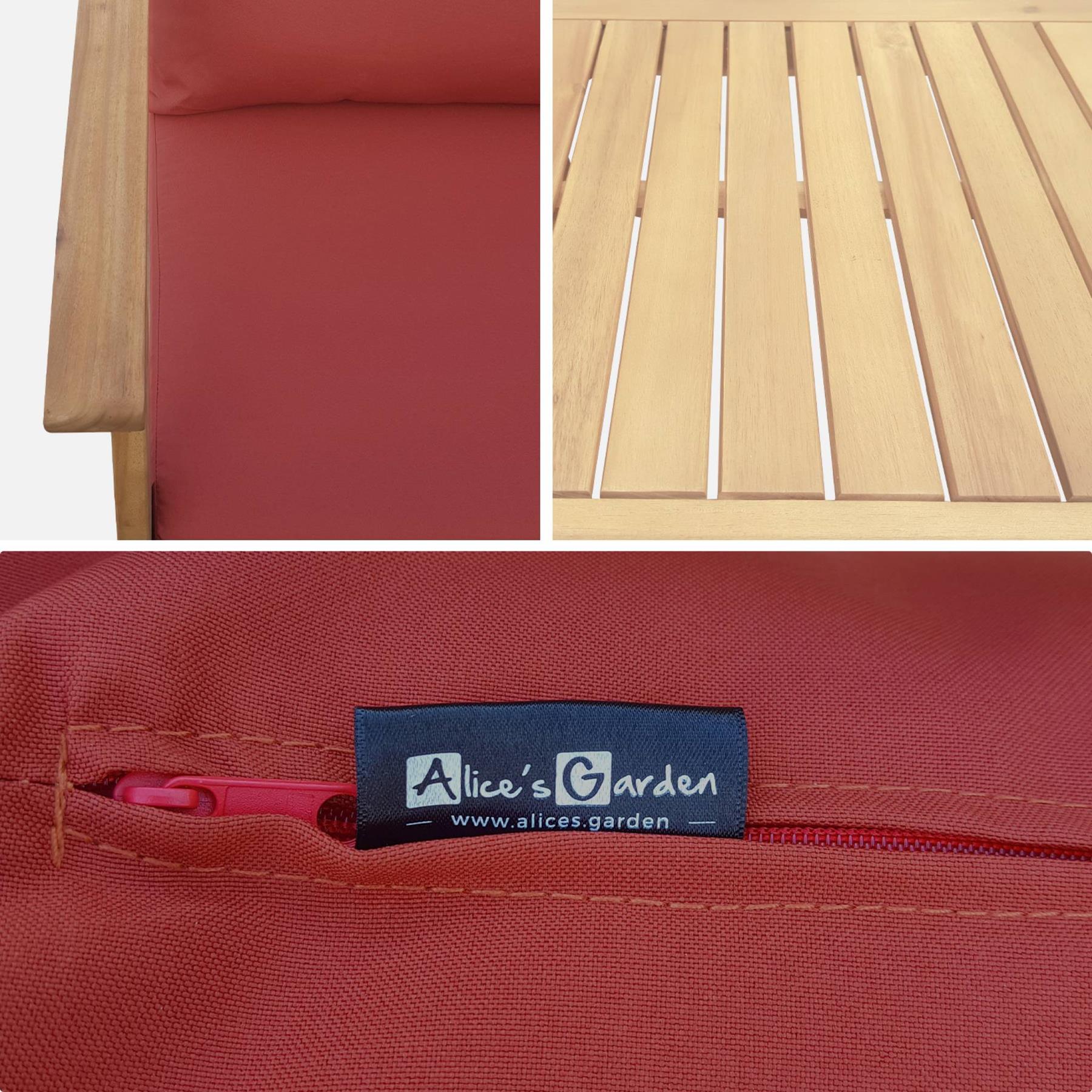 sweeek - Houten loungeset, 4 zitplaatsen