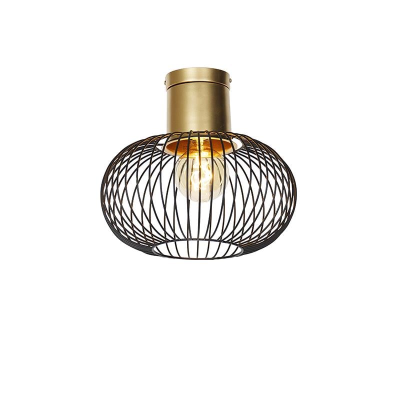 Qazqa Design Plafondlamp Zwart Met Goud Mayelle Kopen Shop Bij Vtwonen By Fonq