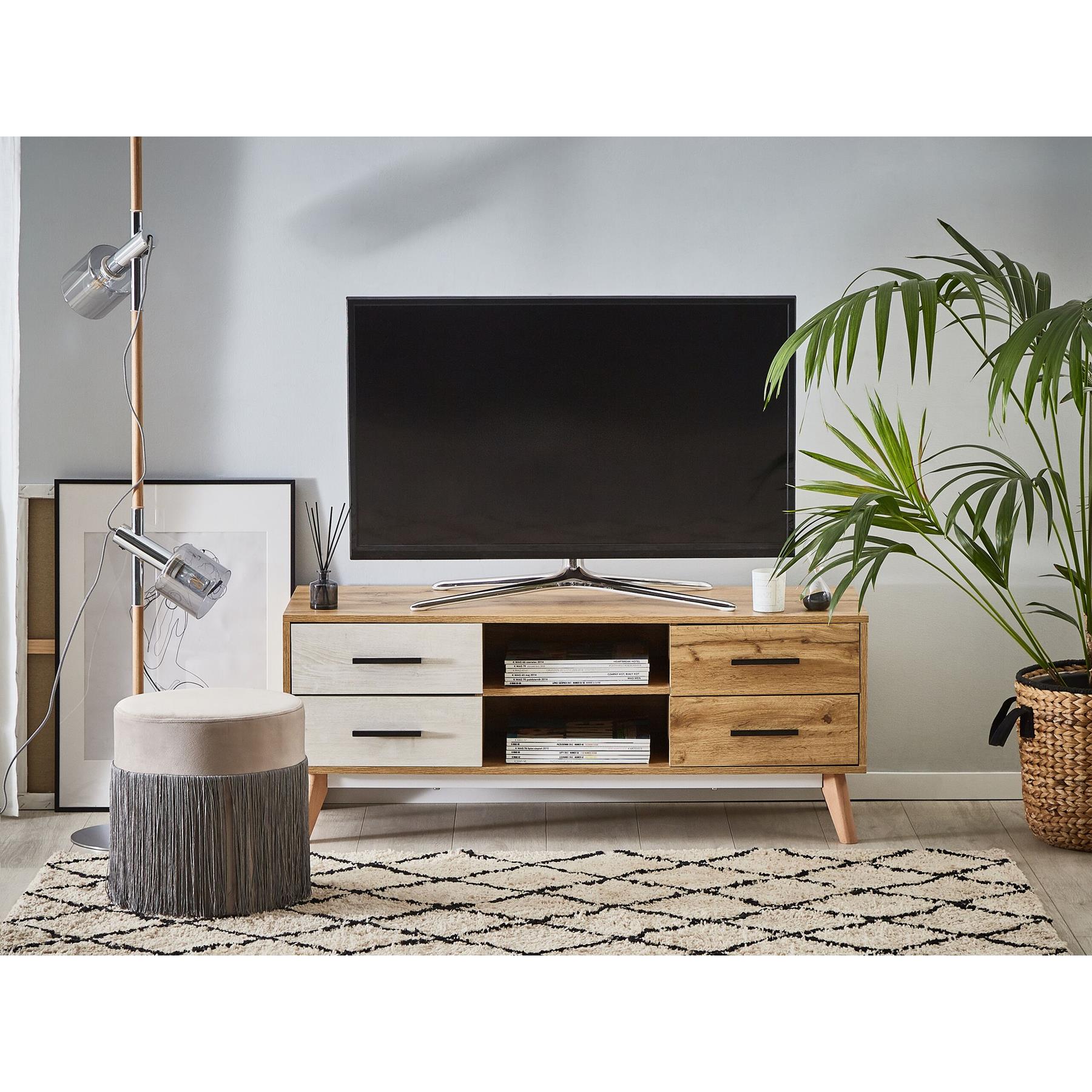 Beliani - FLORIDA - TV-meubel - Lichte houtkleur - MDF