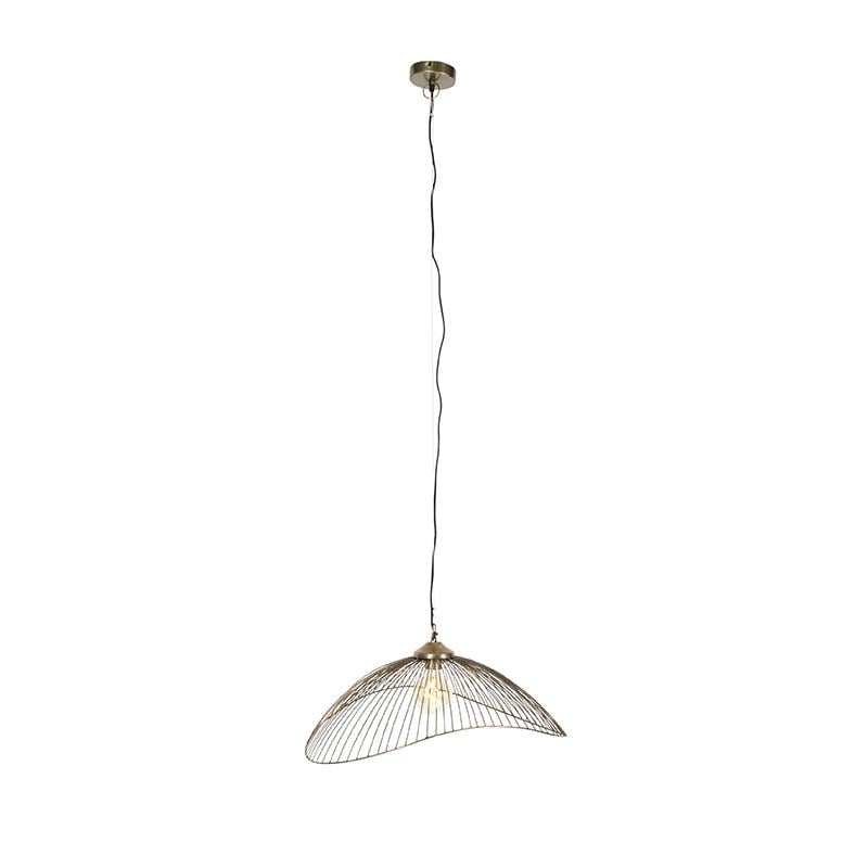 QAZQA Design hanglamp messing draad 64cm - Pia