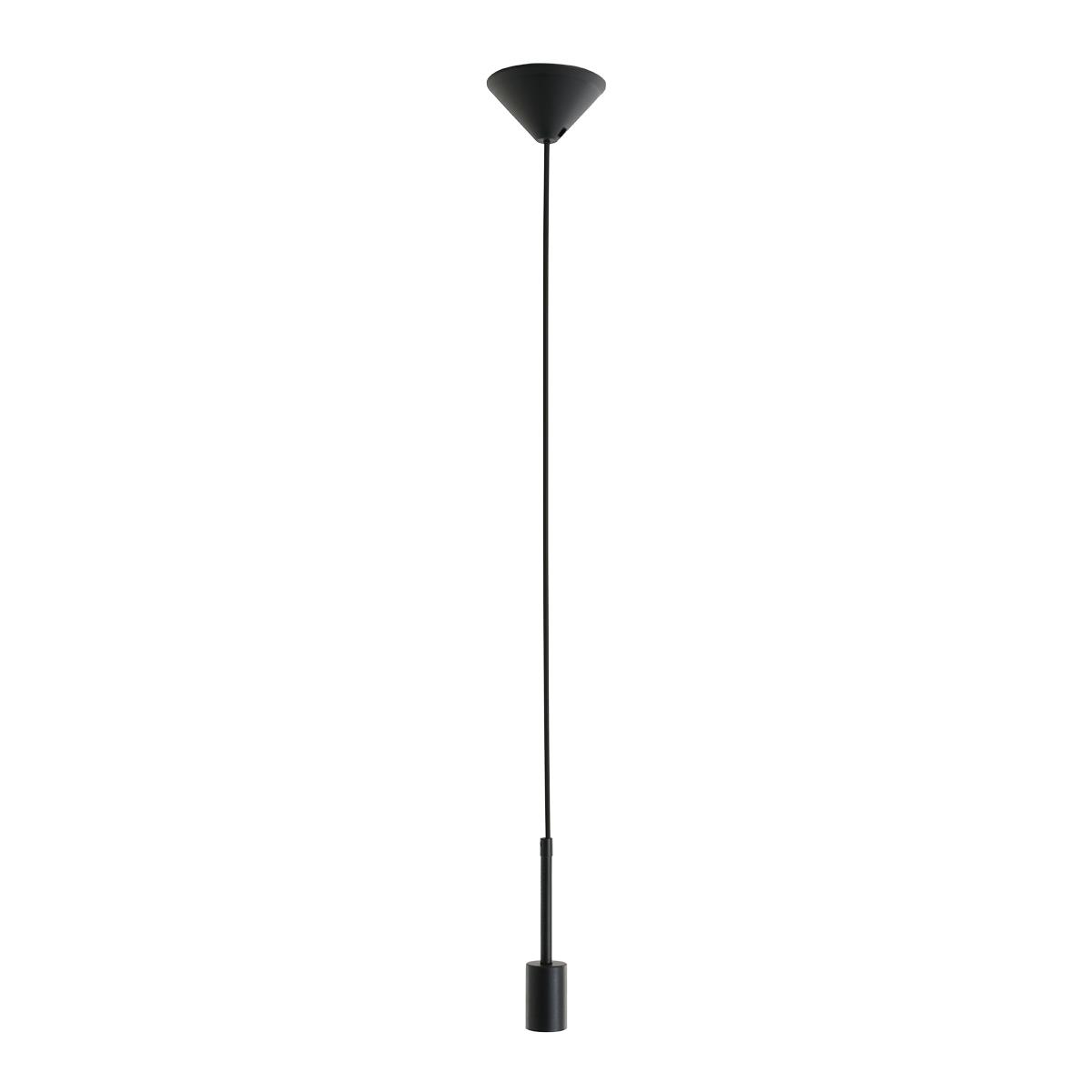 Mexlite - hanglamp - Minimalics - zwart - metaal - Ø 10cm - E27 - 2701ZW