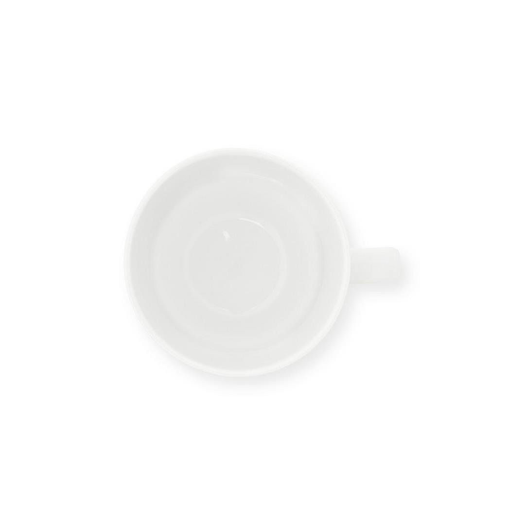 vtwonen Mokken met Oor - Set van 6 - Wit - Porselein - 250ml
